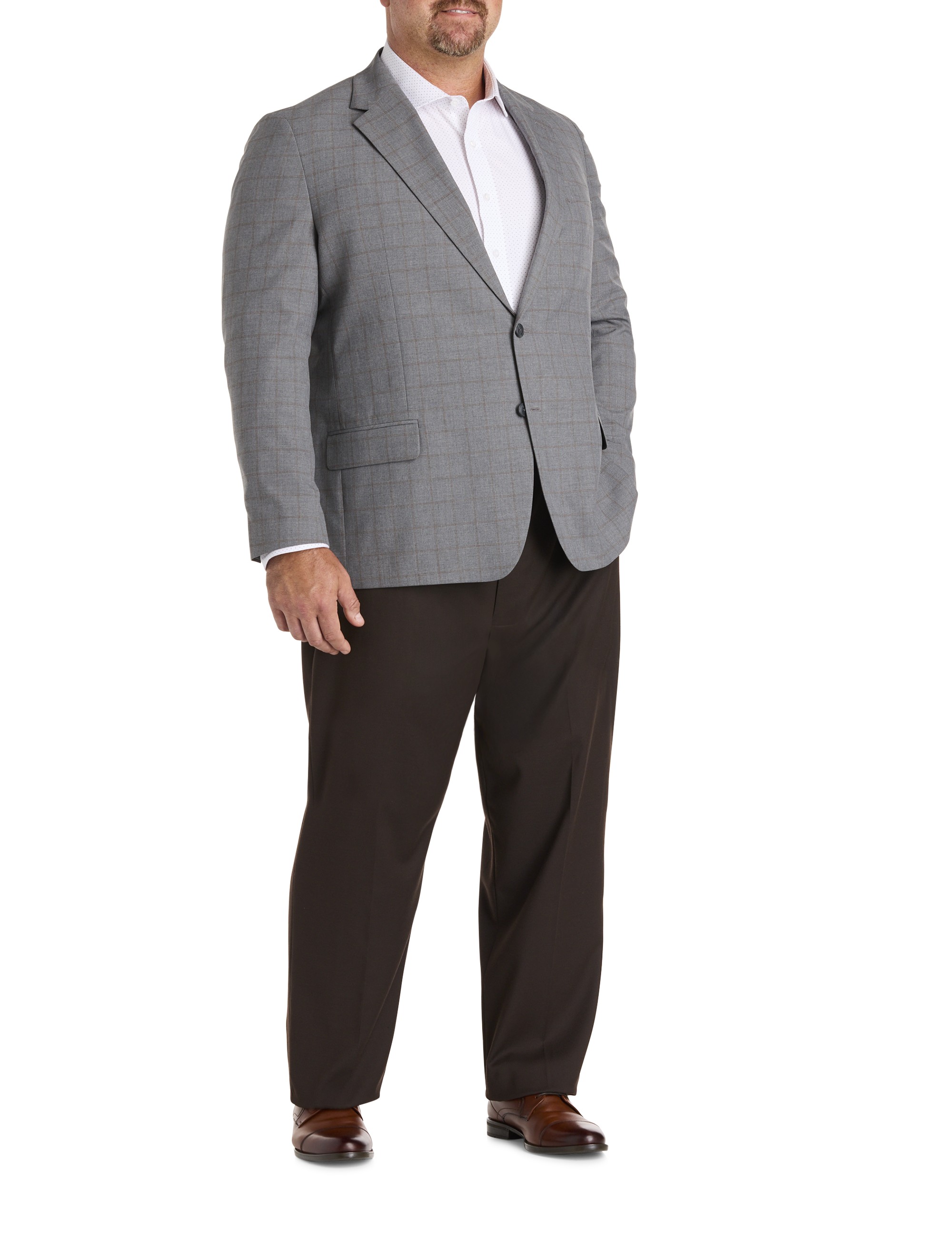Smart Wash® Windowpane Suit Jacket - thumbnail 6