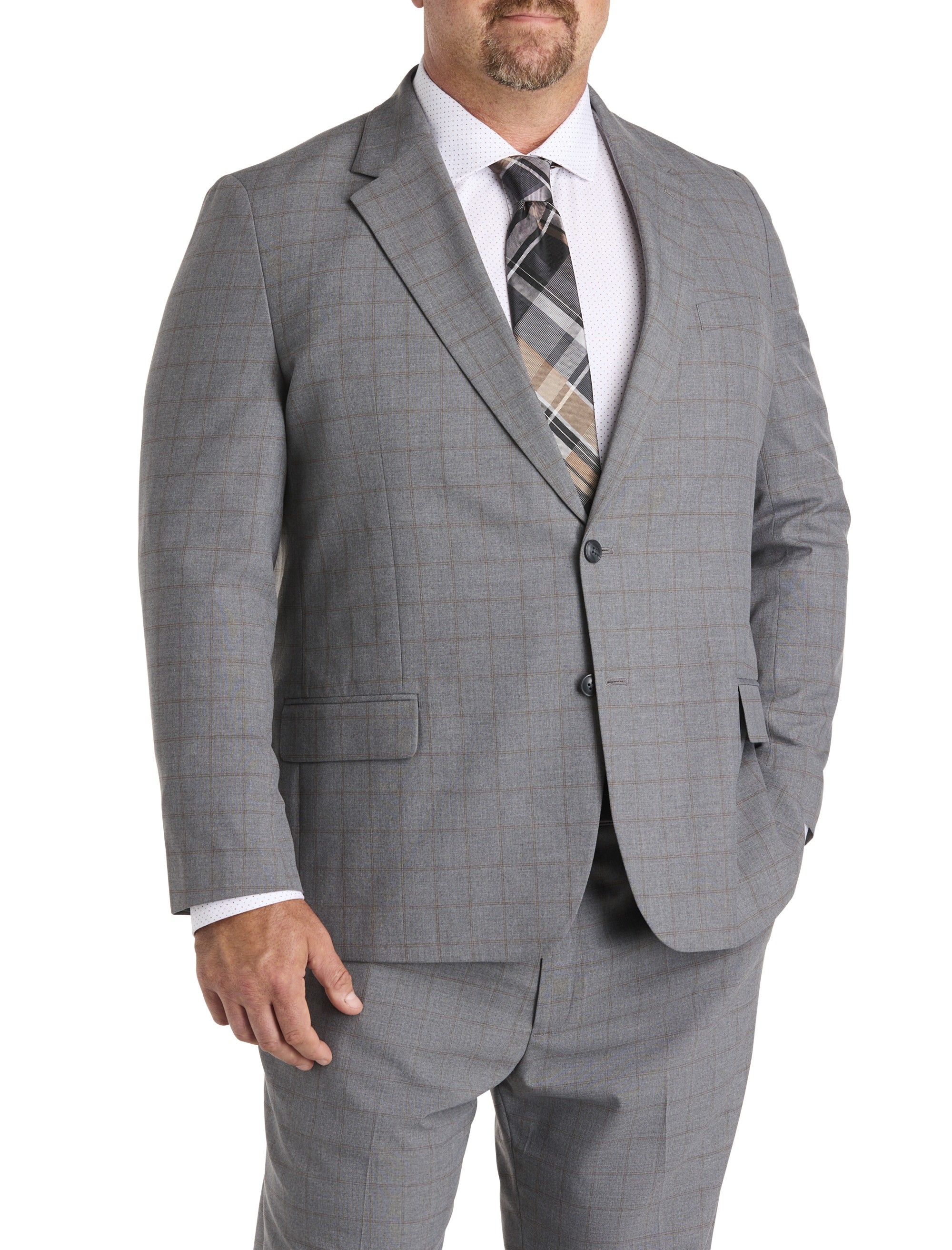 Smart Wash® Windowpane Suit Jacket