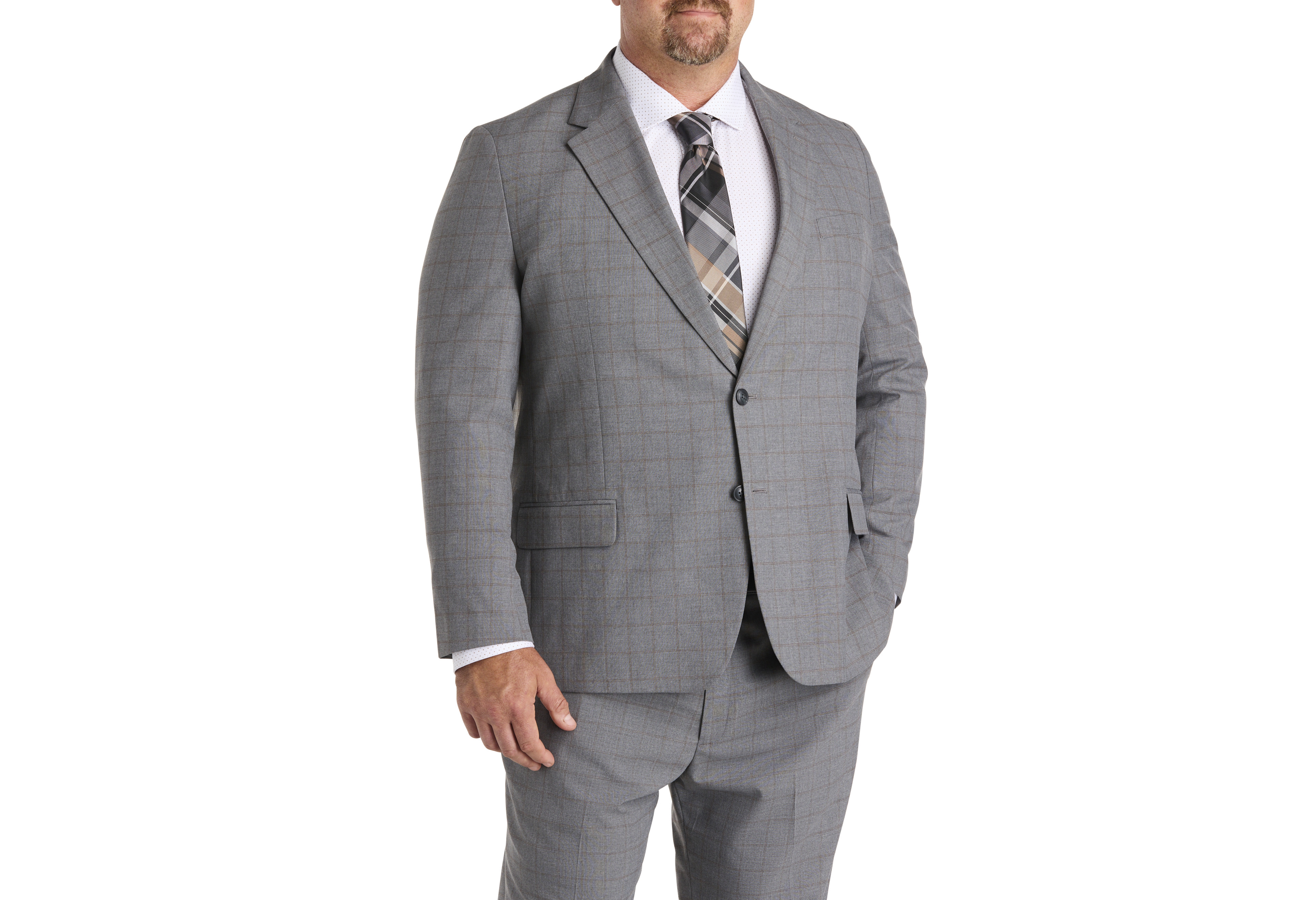 Smart Wash® Windowpane Suit Jacket