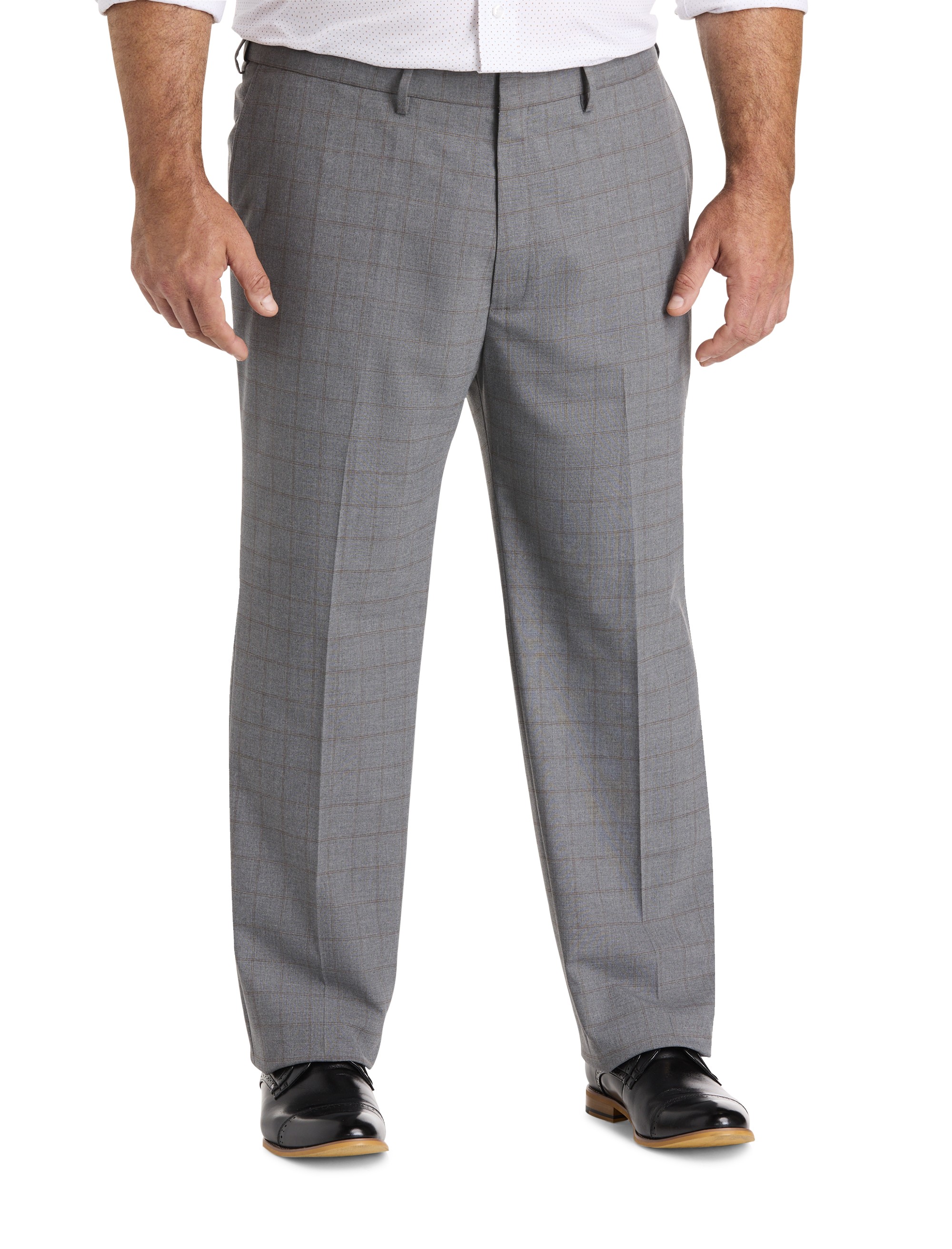 Smart Wash® Windowpane Suit Pants
