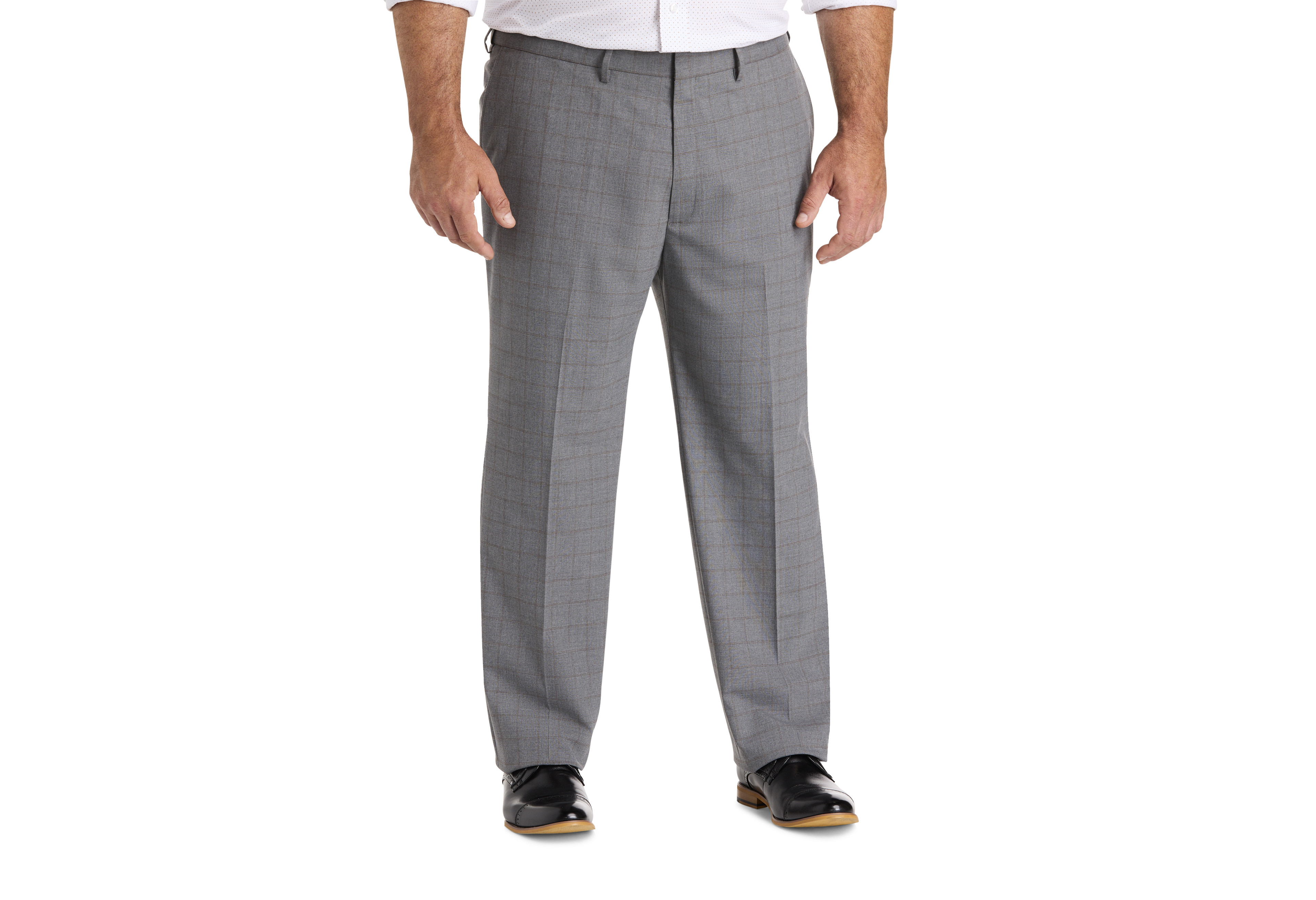Smart Wash® Windowpane Suit Pants