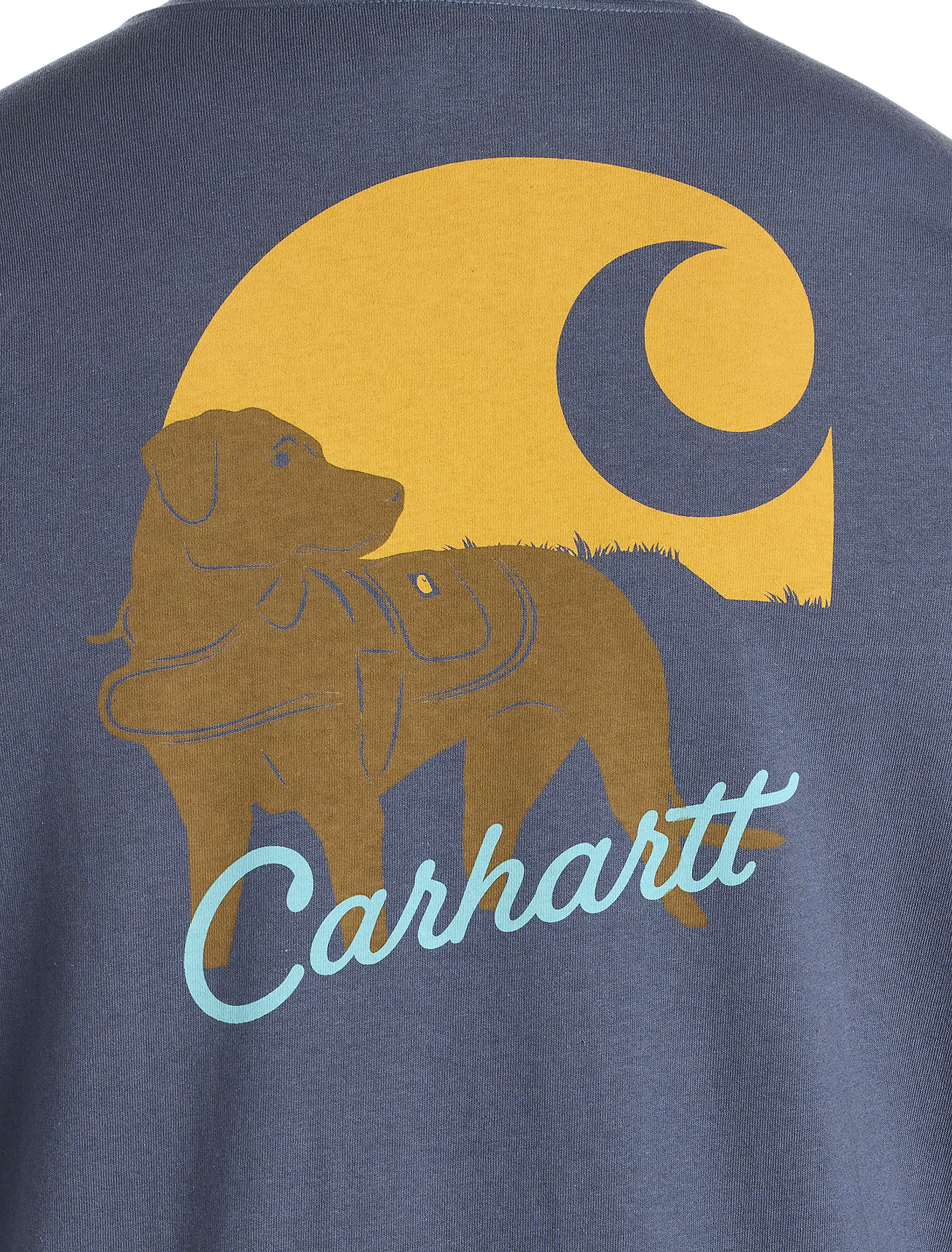 Long-Sleeve Dog Graphic Pocket T-Shirt