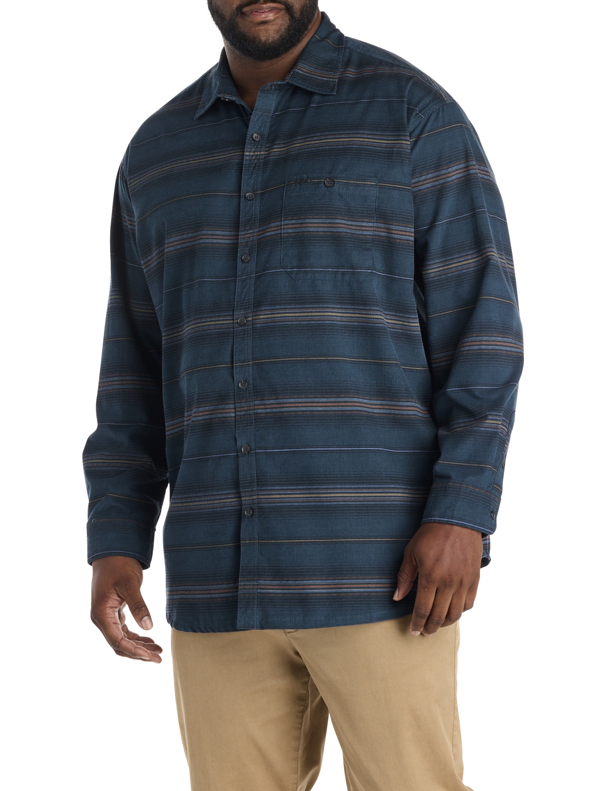 Caruso Striped Cord Shirt - thumbnail 2