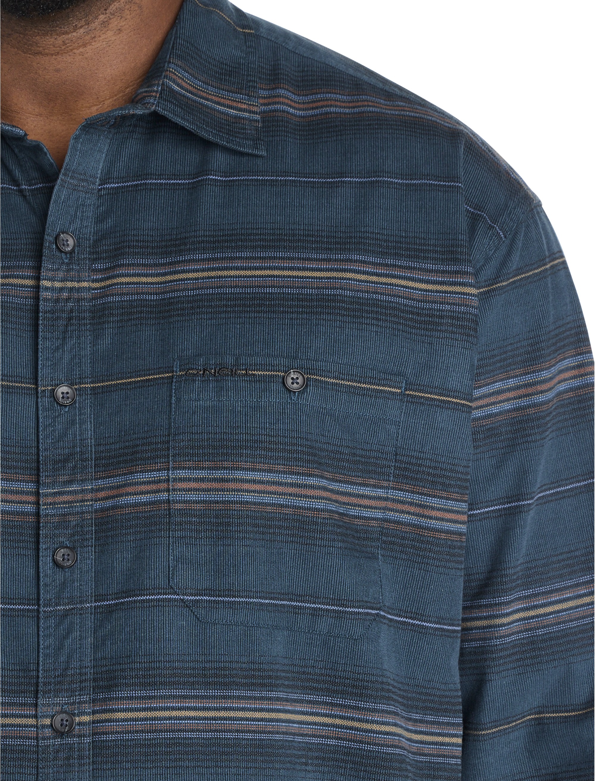Caruso Striped Cord Shirt - thumbnail 3
