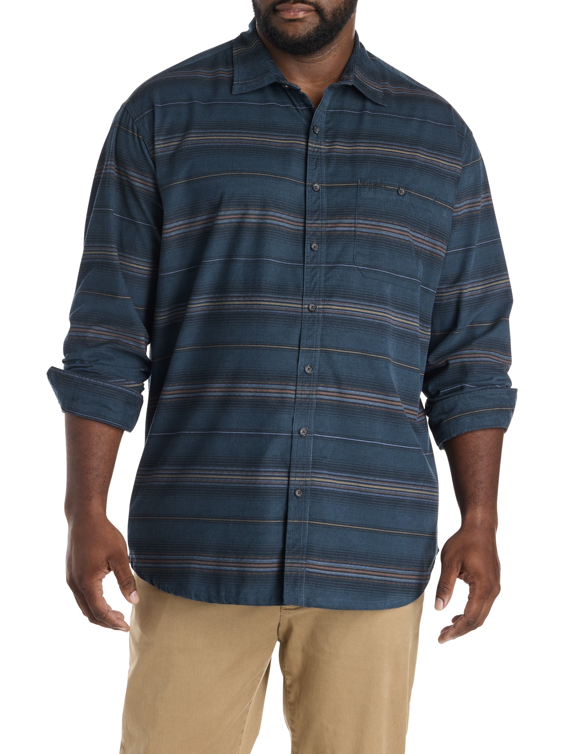 Caruso Striped Cord Shirt