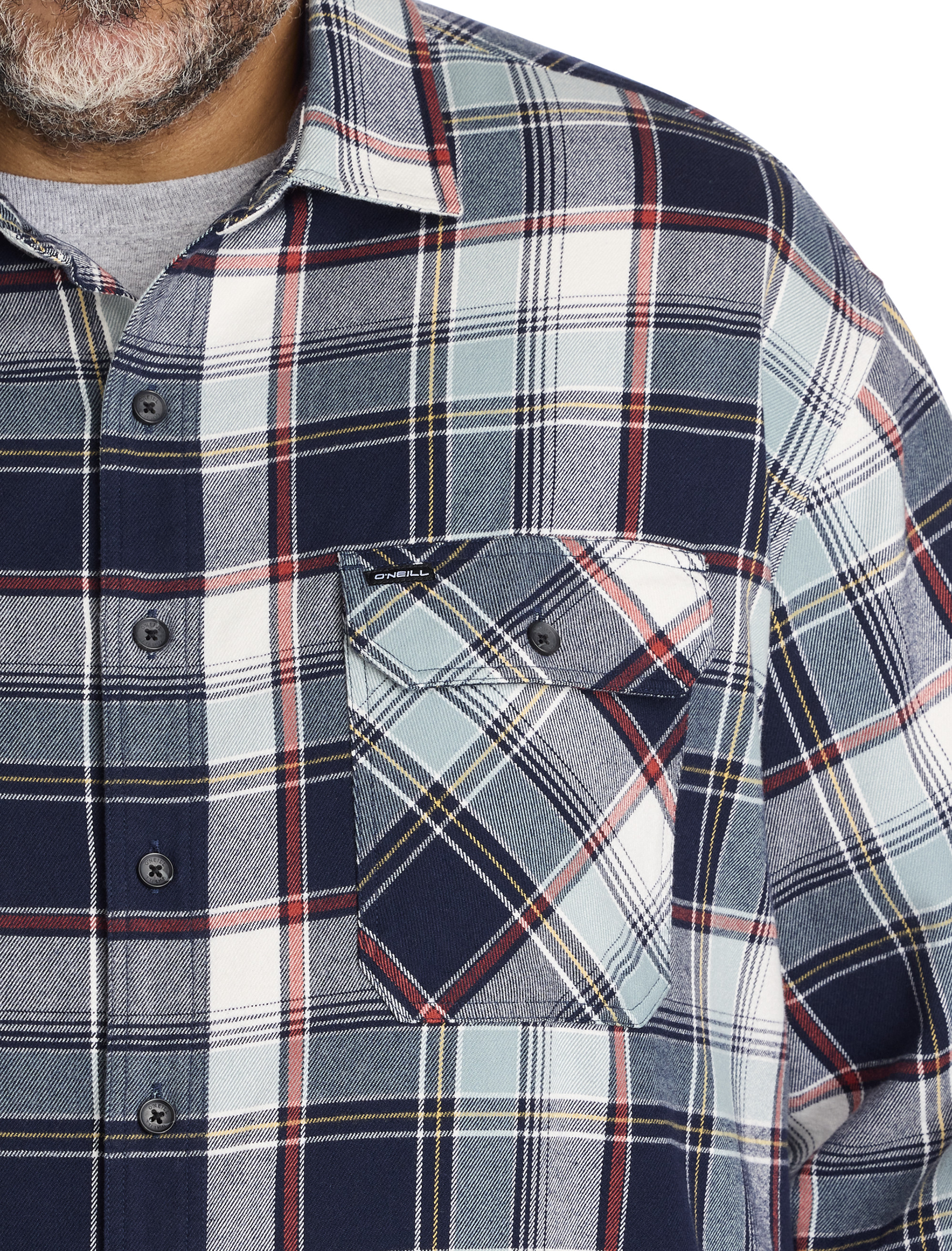 Big + Tall | O'Neill Winslow Plaid Flannel Sport Shirt | DXL