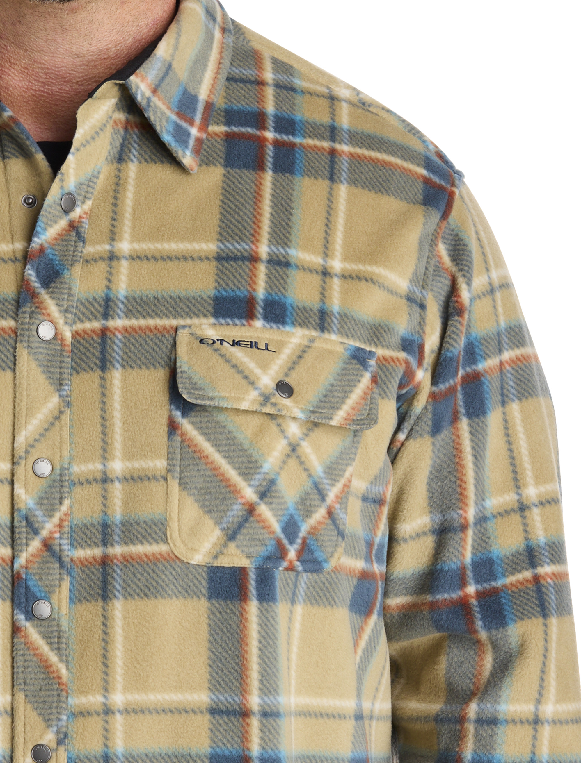 Big + Tall | O'Neill Glacier Plaid Superfleece Flannel Shirt