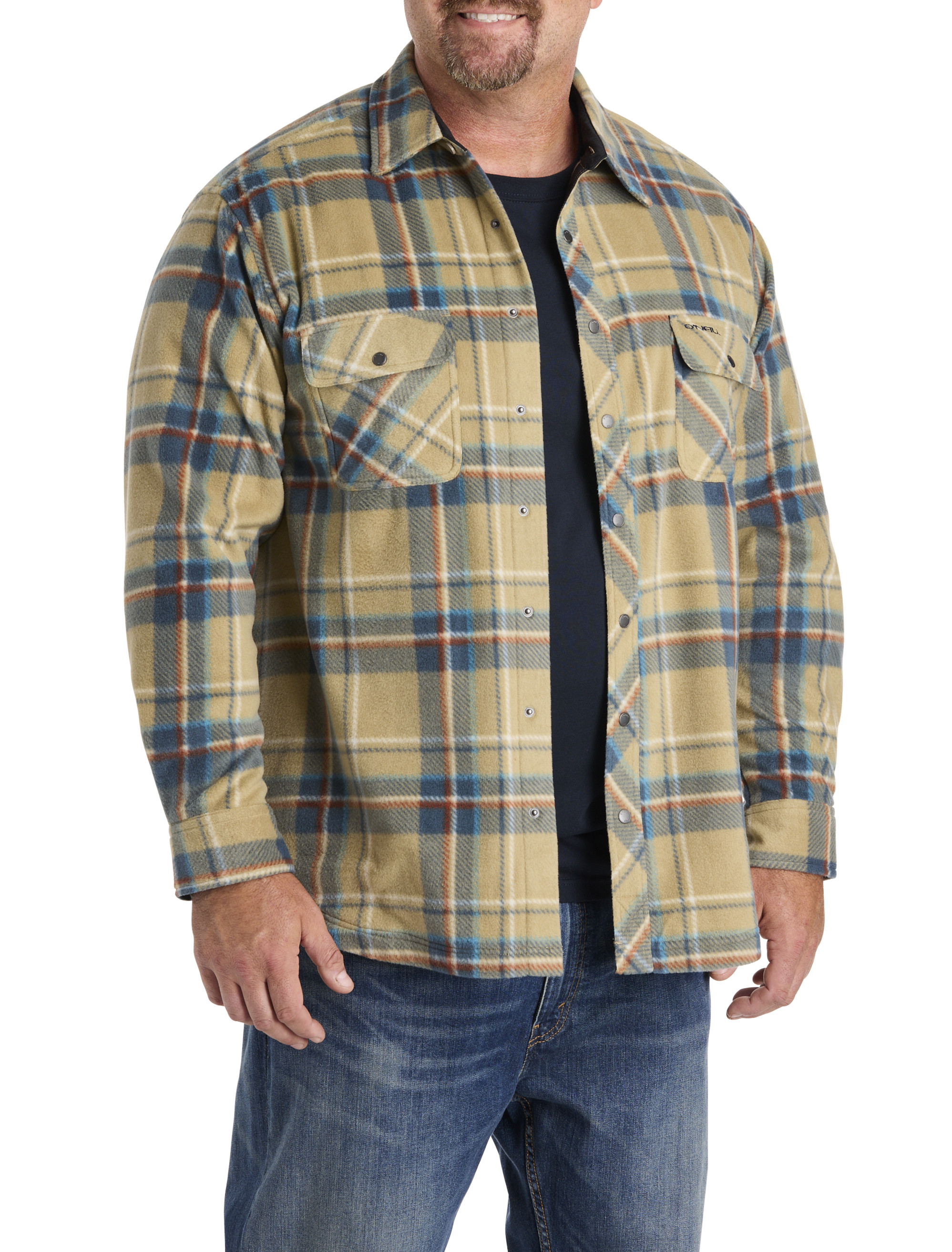 Big + Tall | O'Neill Glacier Plaid Superfleece Flannel Shirt