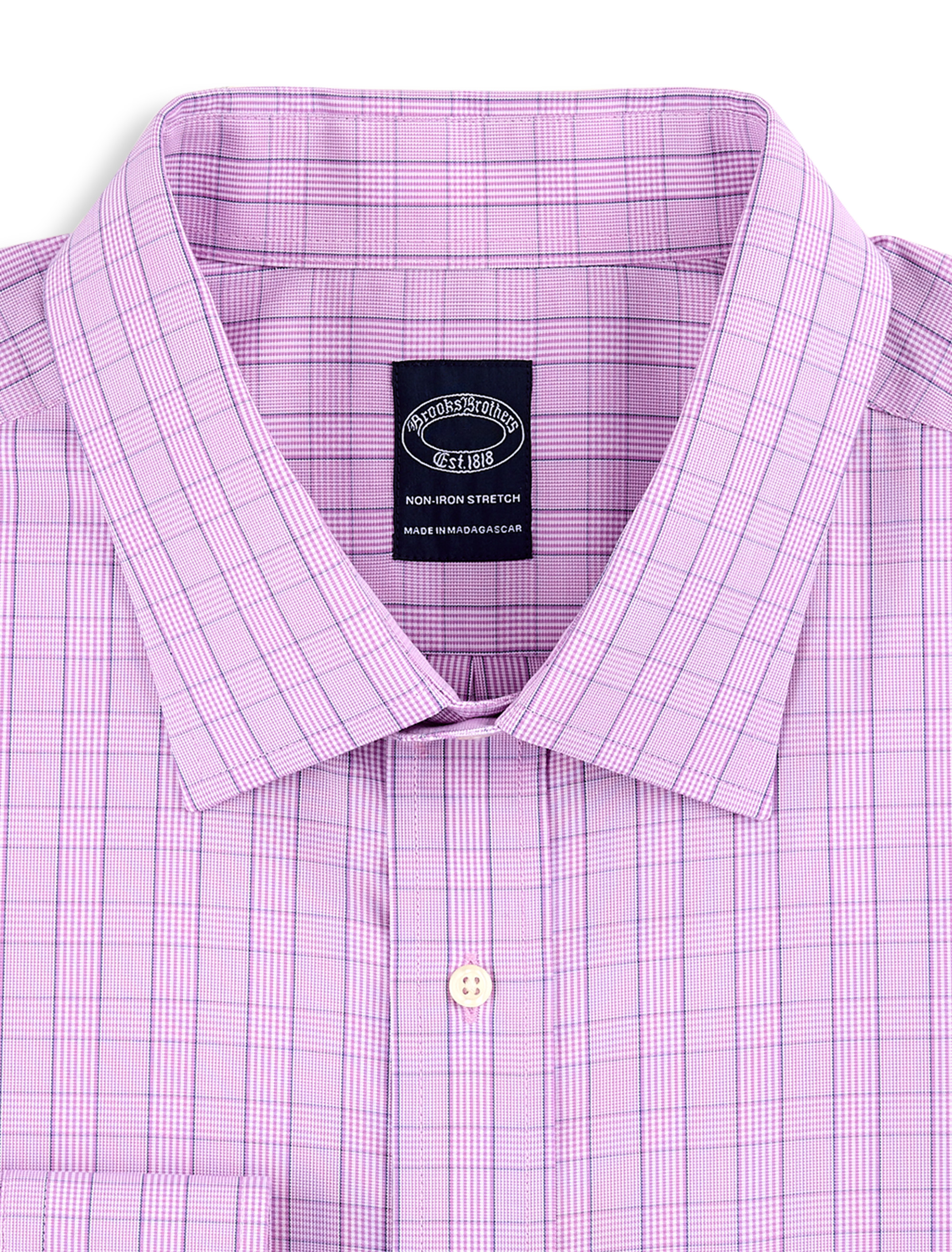 Non-Iron Tonal Glen Plaid Dress Shirt