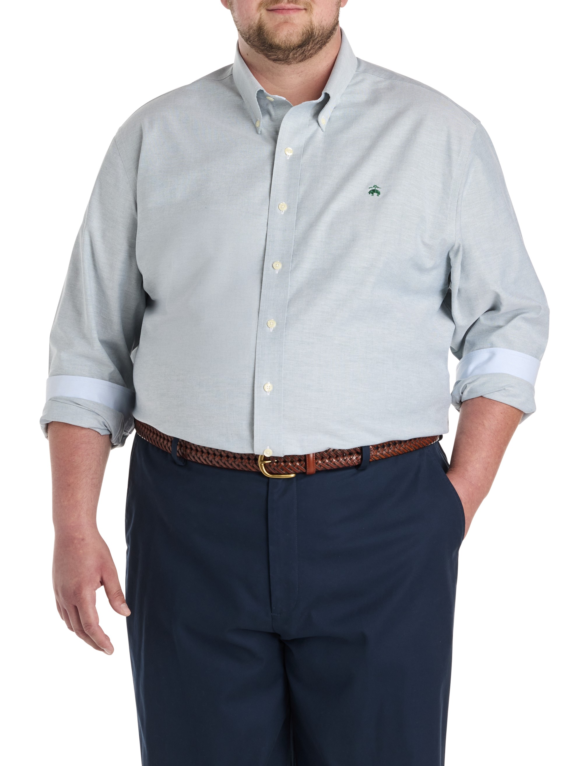 Non-Iron Solid Oxford Sport Shirt