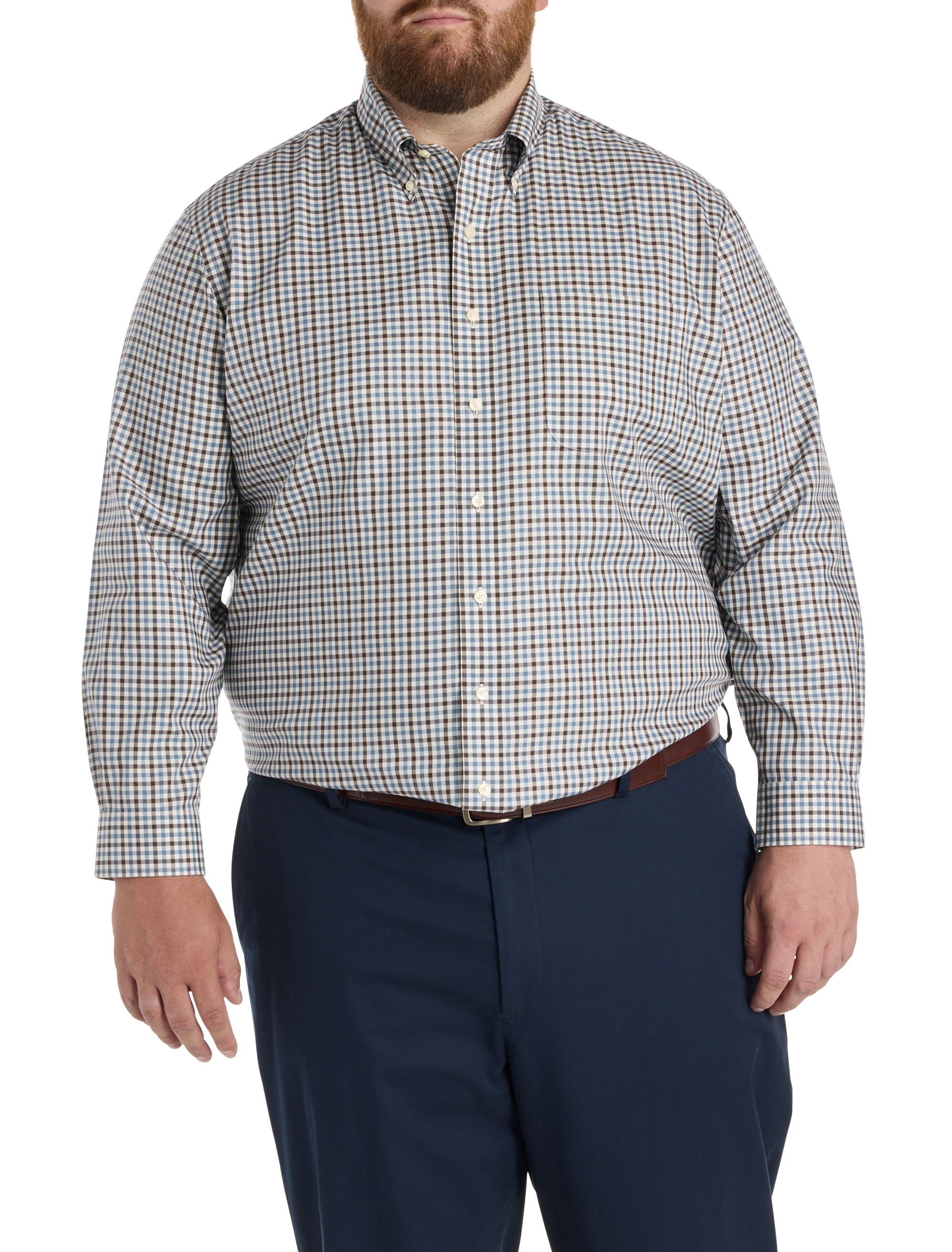 Non-Iron Gingham Sport Shirt