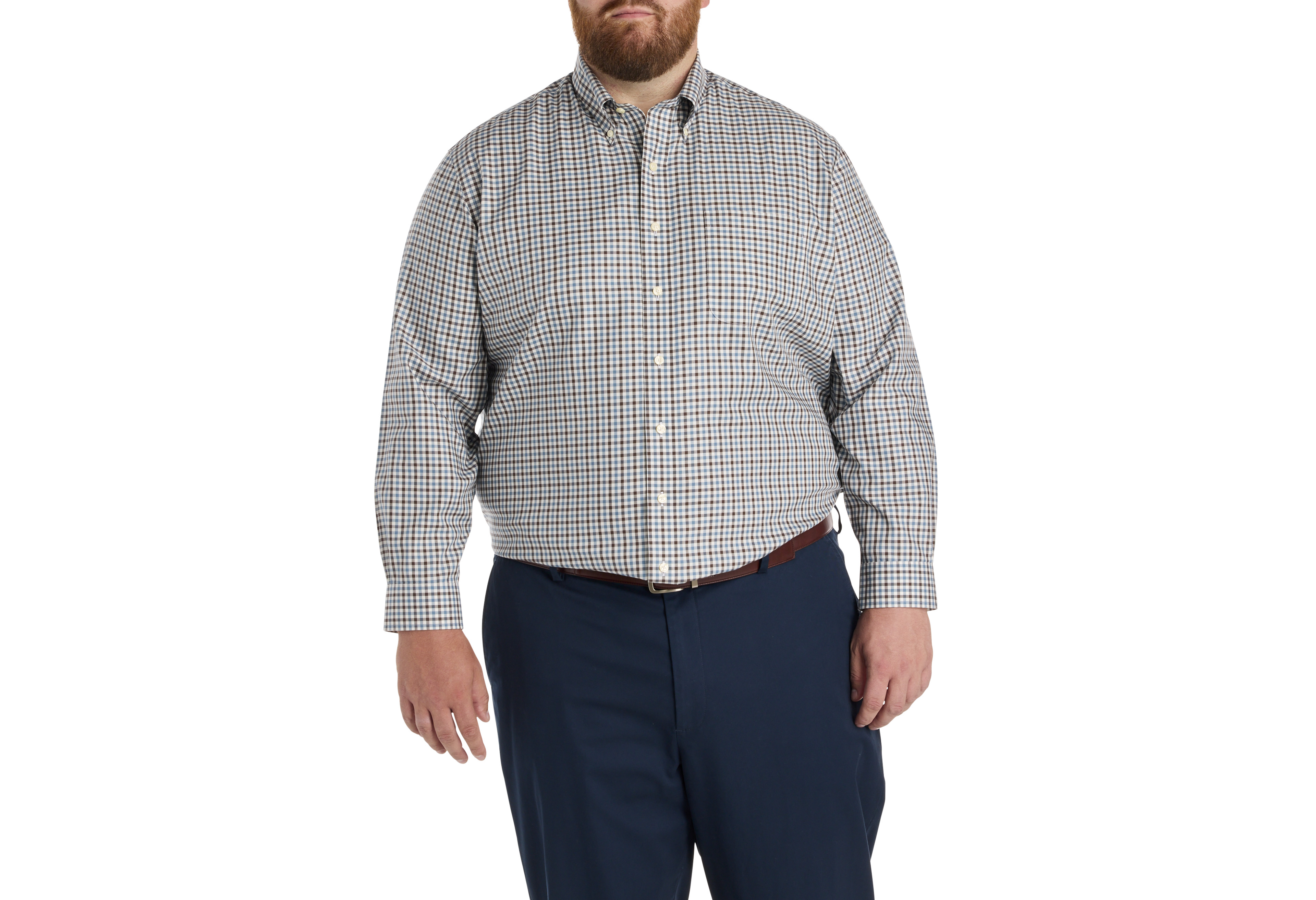 Non-Iron Gingham Sport Shirt
