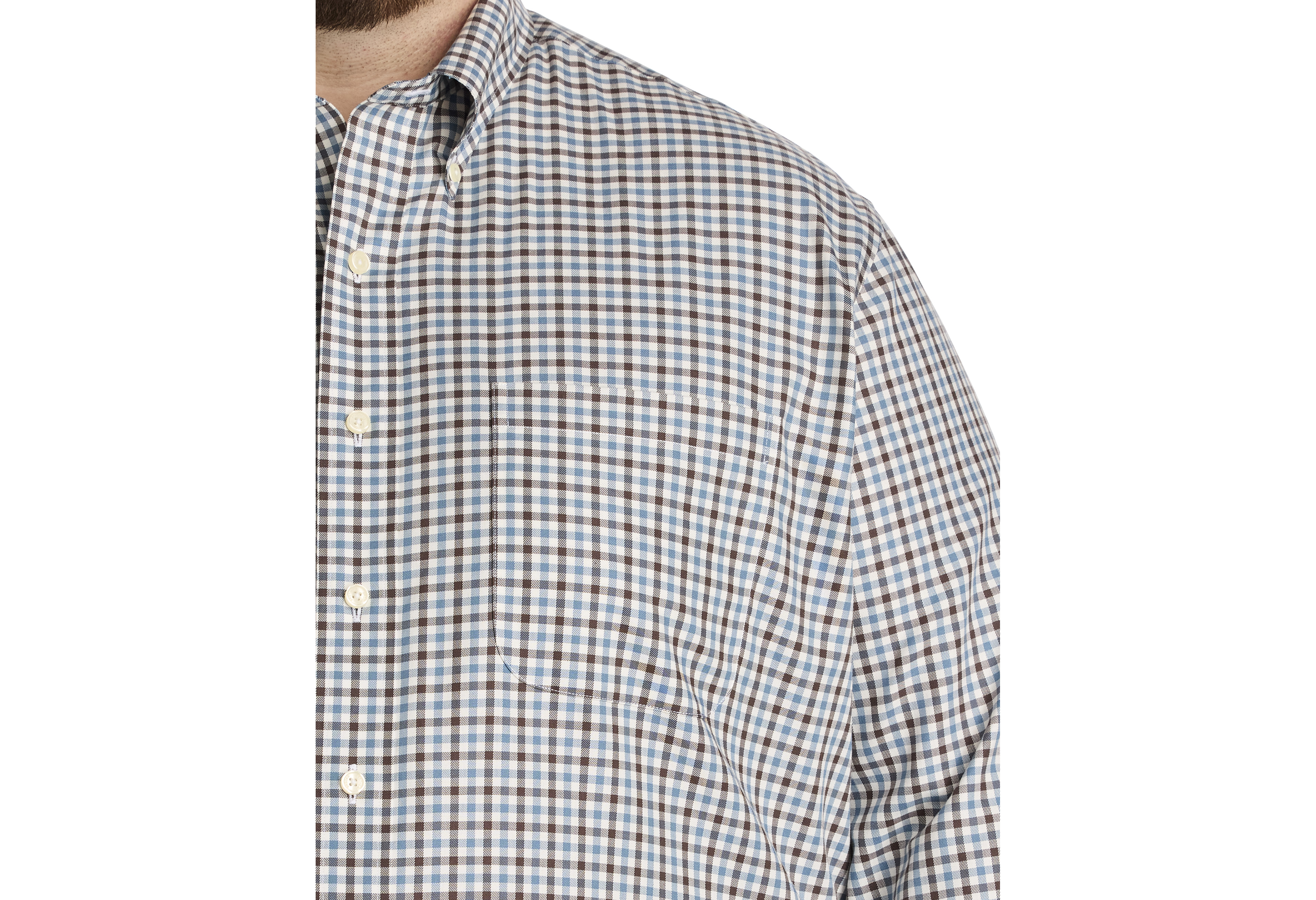 Non-Iron Gingham Sport Shirt