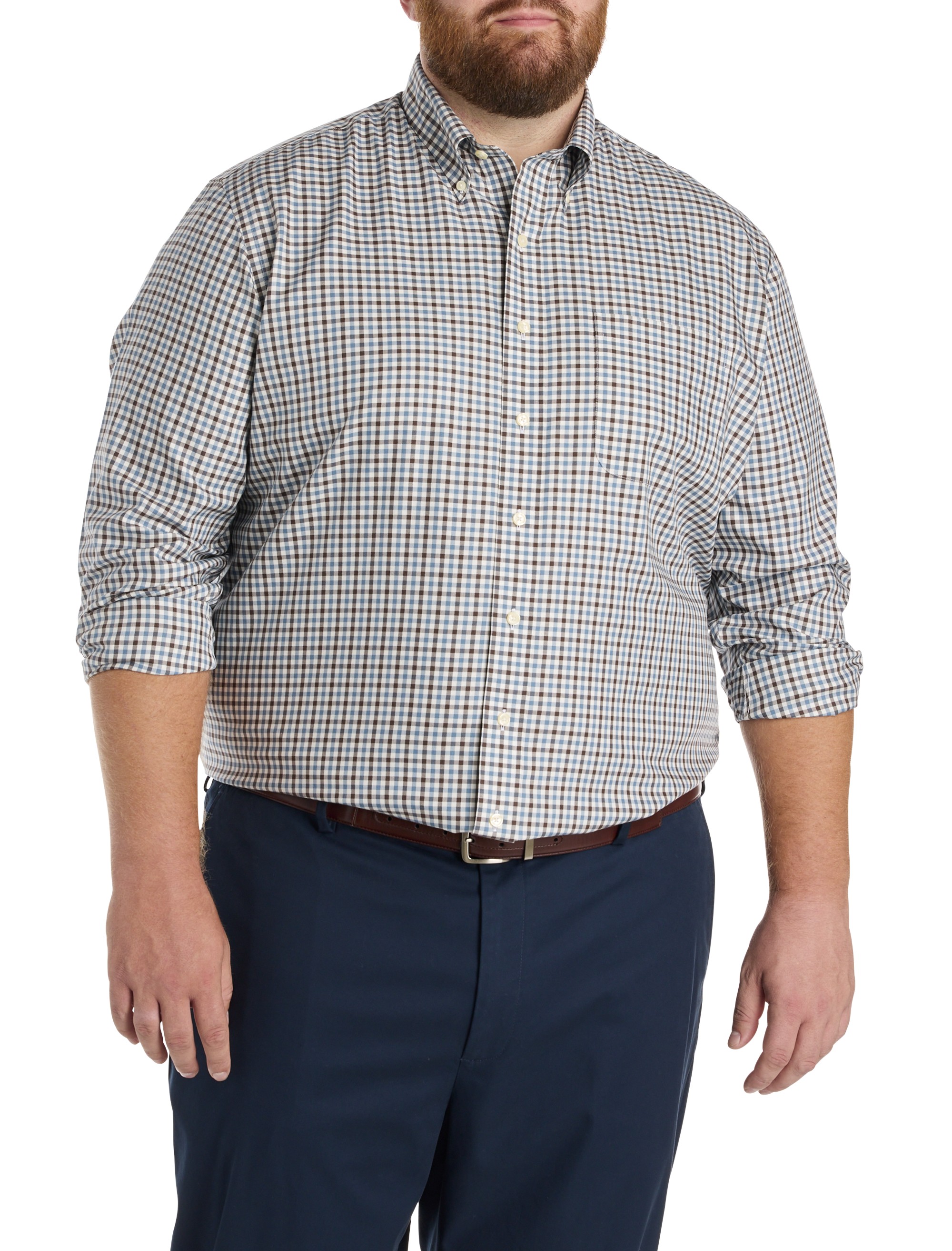 Non-Iron Gingham Sport Shirt