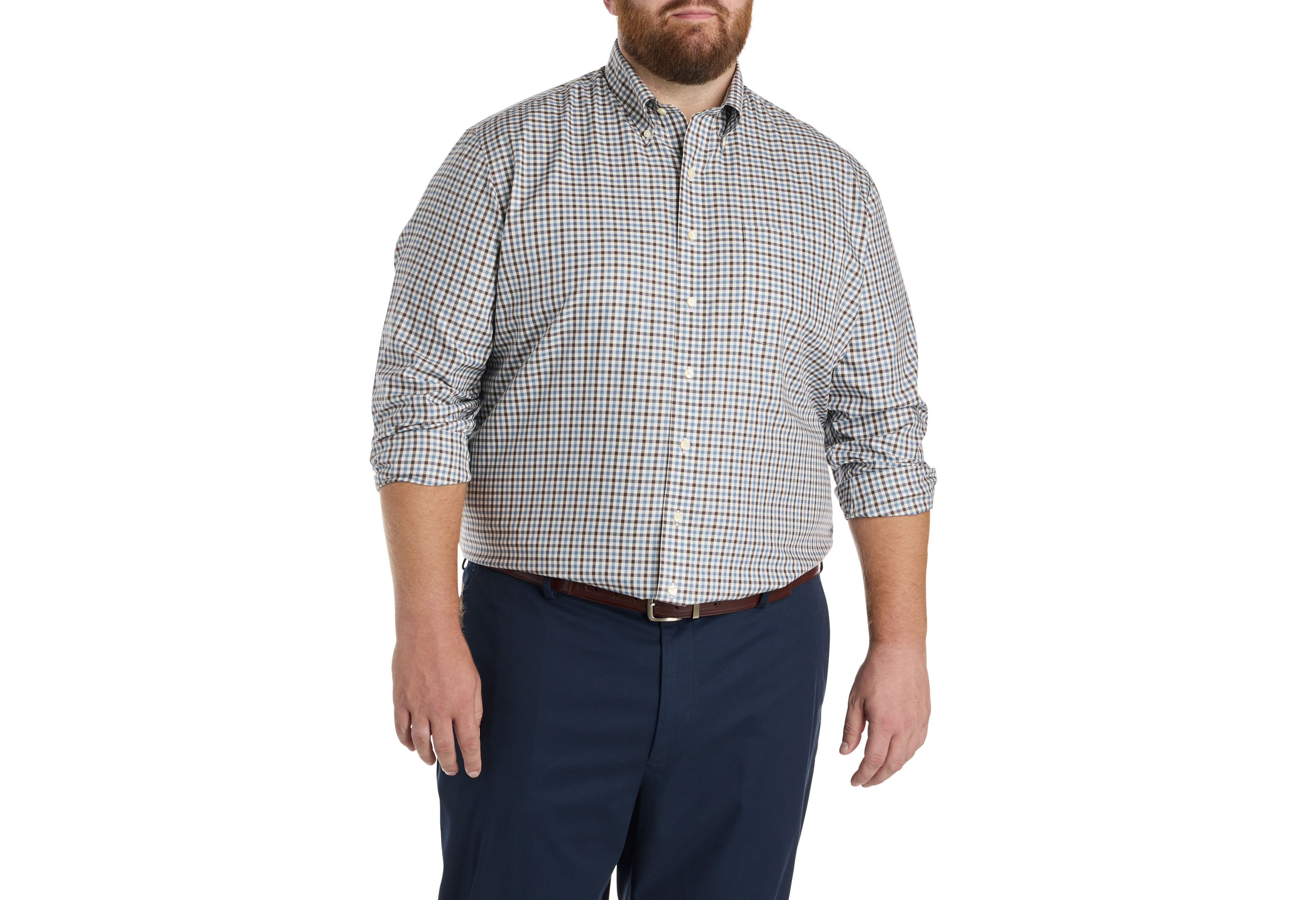 Non-Iron Gingham Sport Shirt