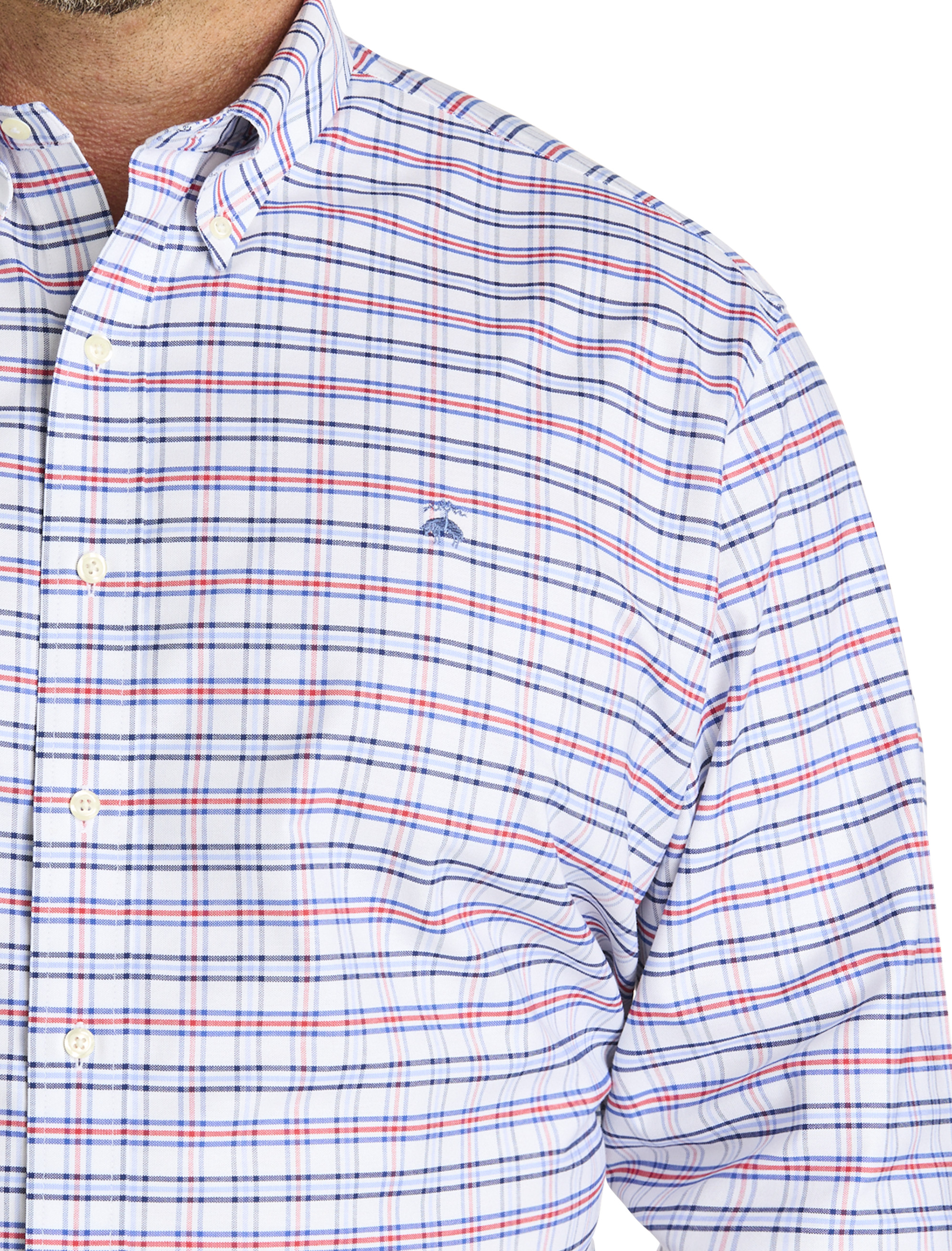 Non-Iron Triple Windowpane Sport Shirt