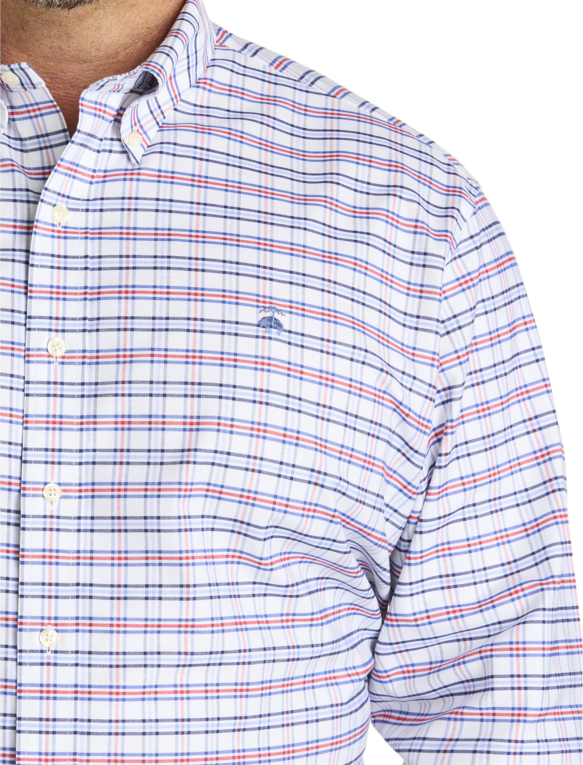 Non-Iron Triple Windowpane Sport Shirt - thumbnail 3