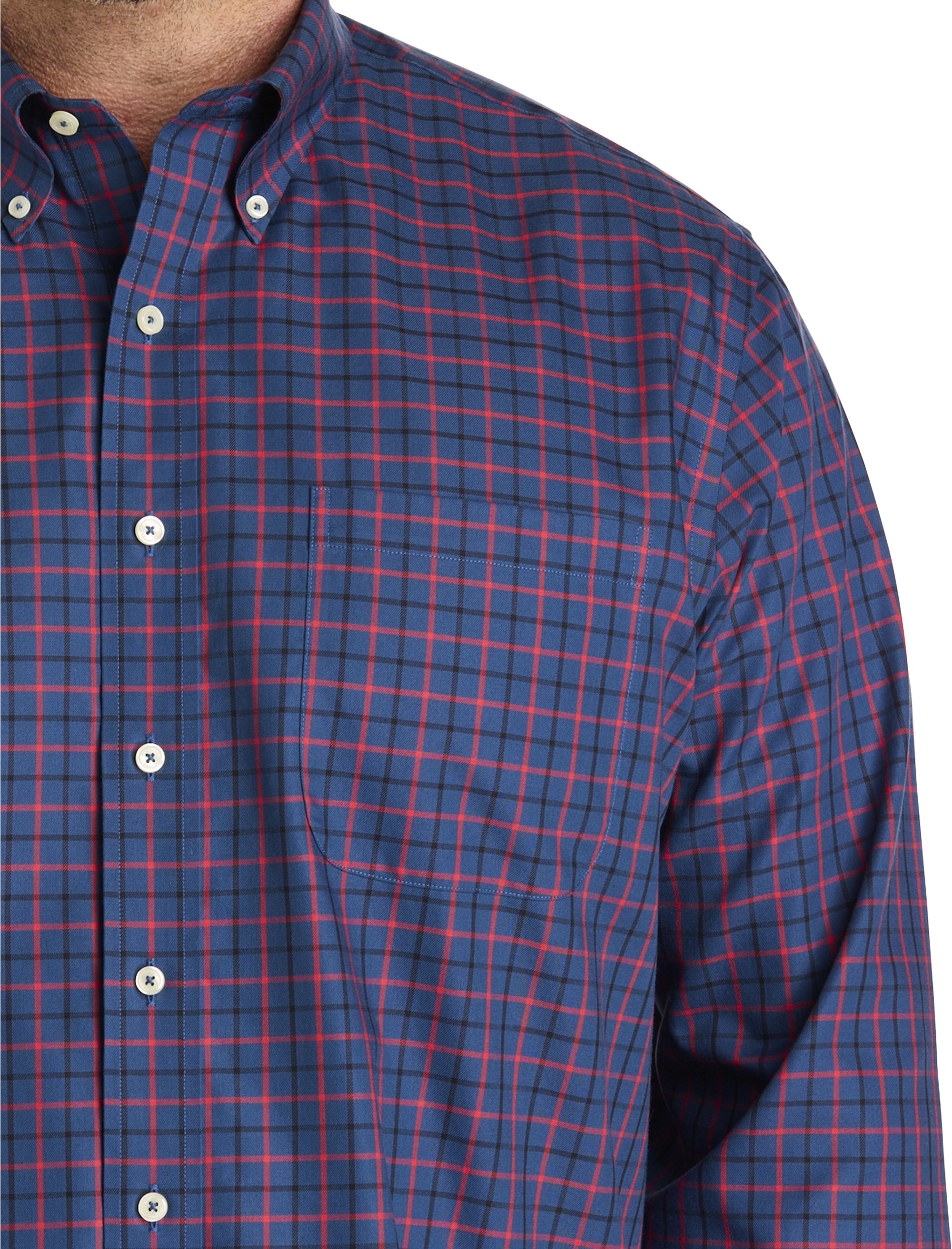 Non-Iron Windowpane Sport Shirt - thumbnail 2