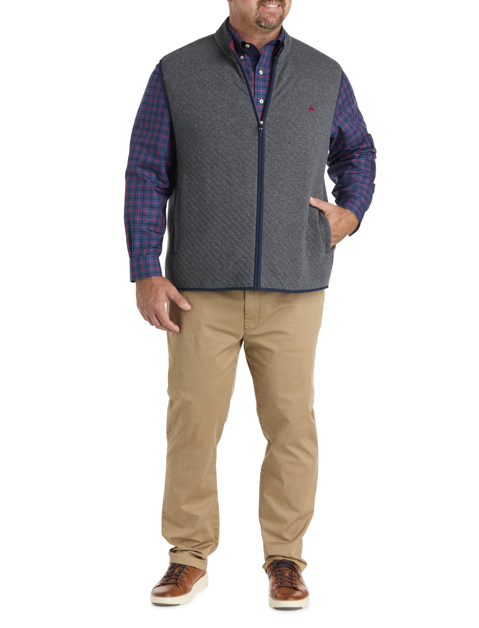 Non-Iron Windowpane Sport Shirt - thumbnail 3