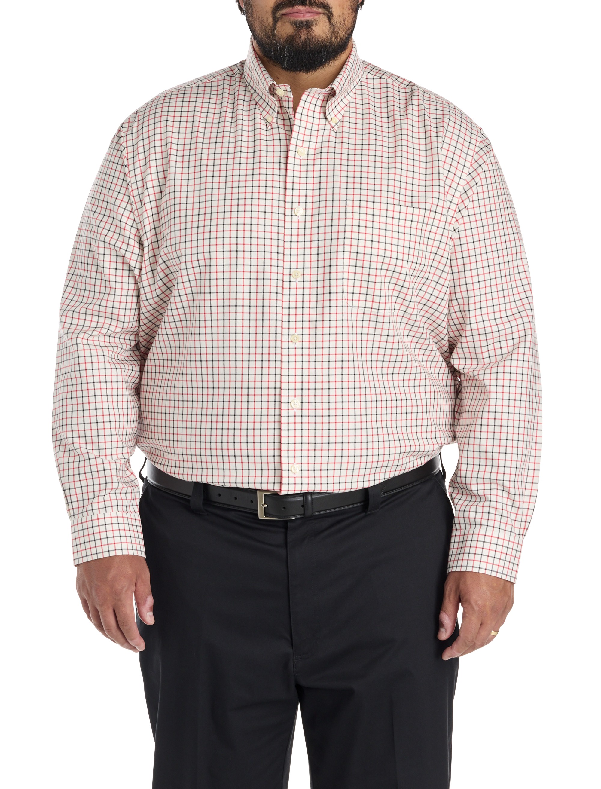 Non-Iron Plaid Sport Shirt - thumbnail 2