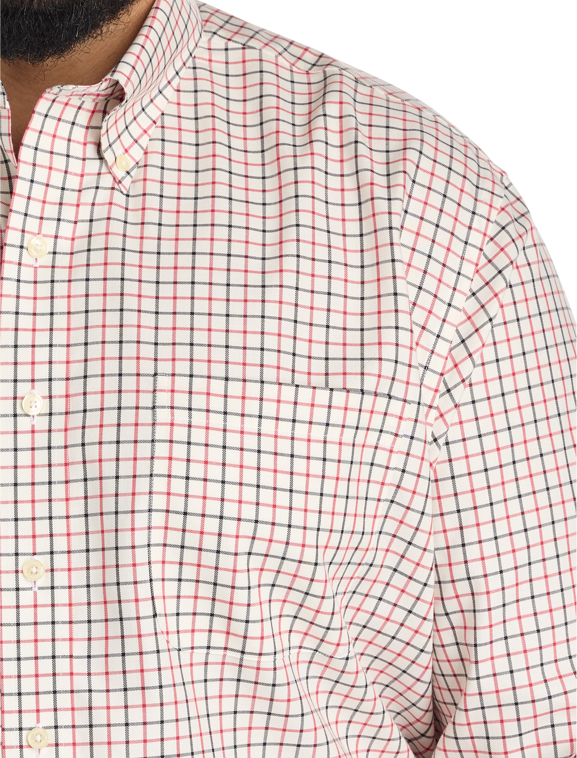 Non-Iron Plaid Sport Shirt - thumbnail 3
