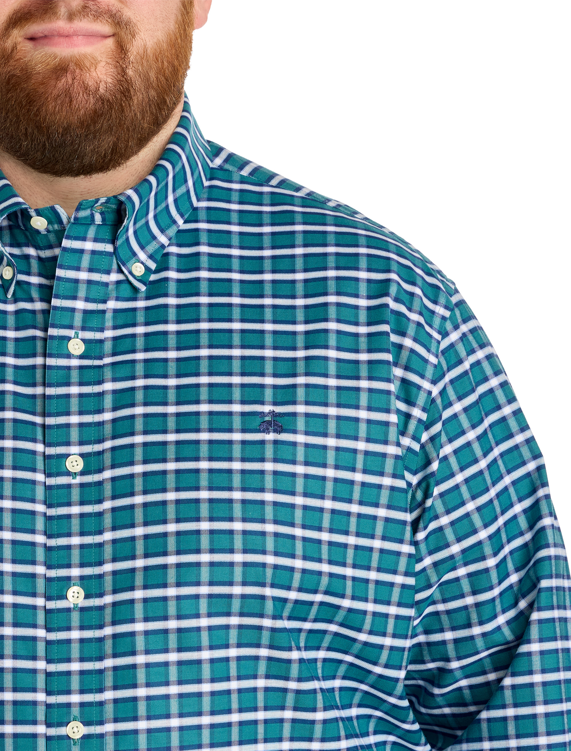 Non-Iron Plaid Sport Shirt