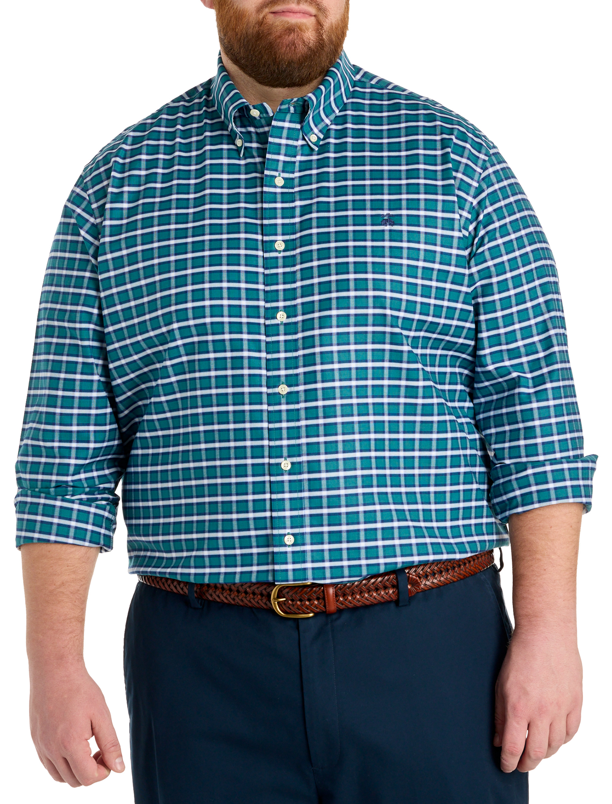 Non-Iron Plaid Sport Shirt