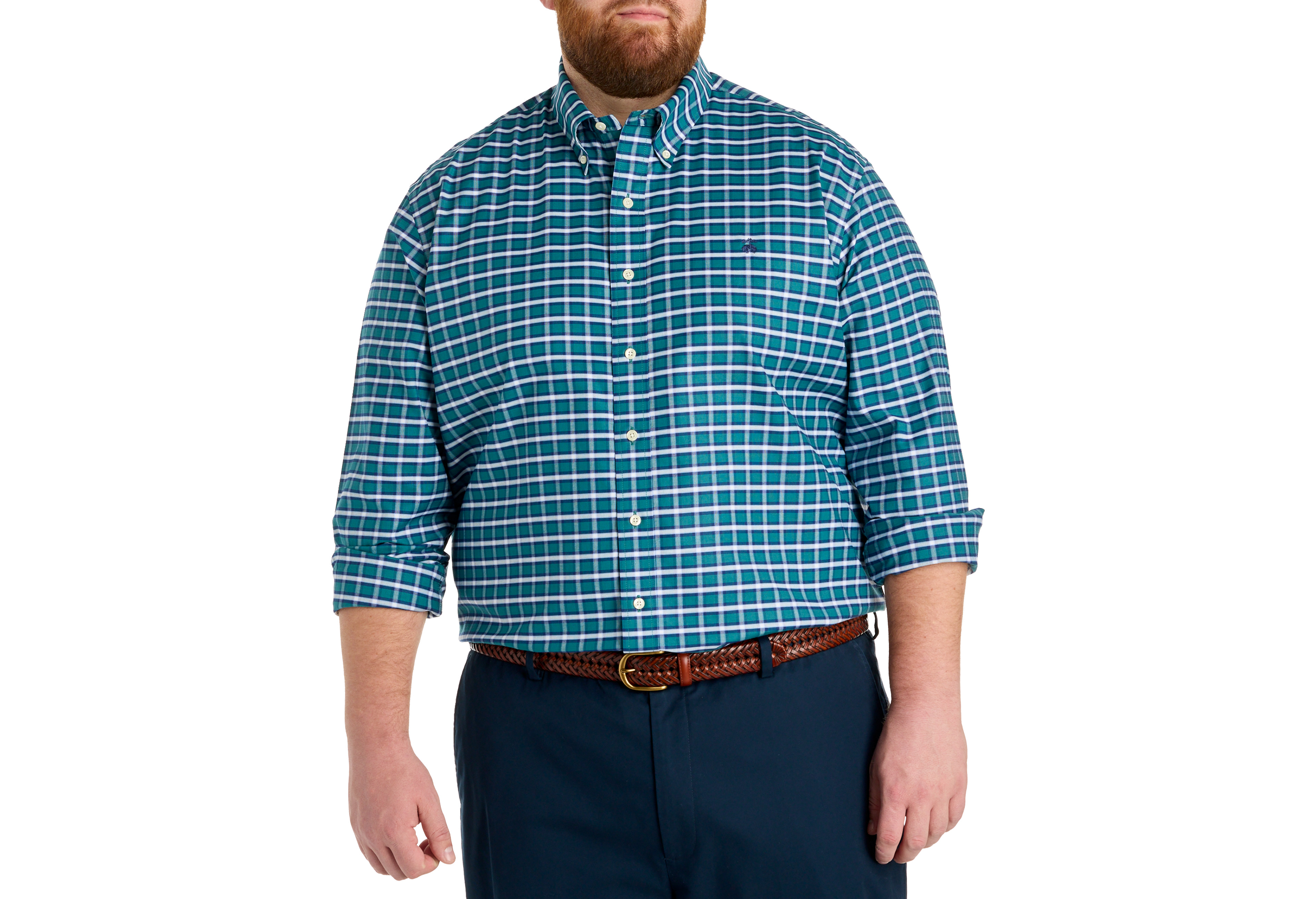 Non-Iron Plaid Sport Shirt