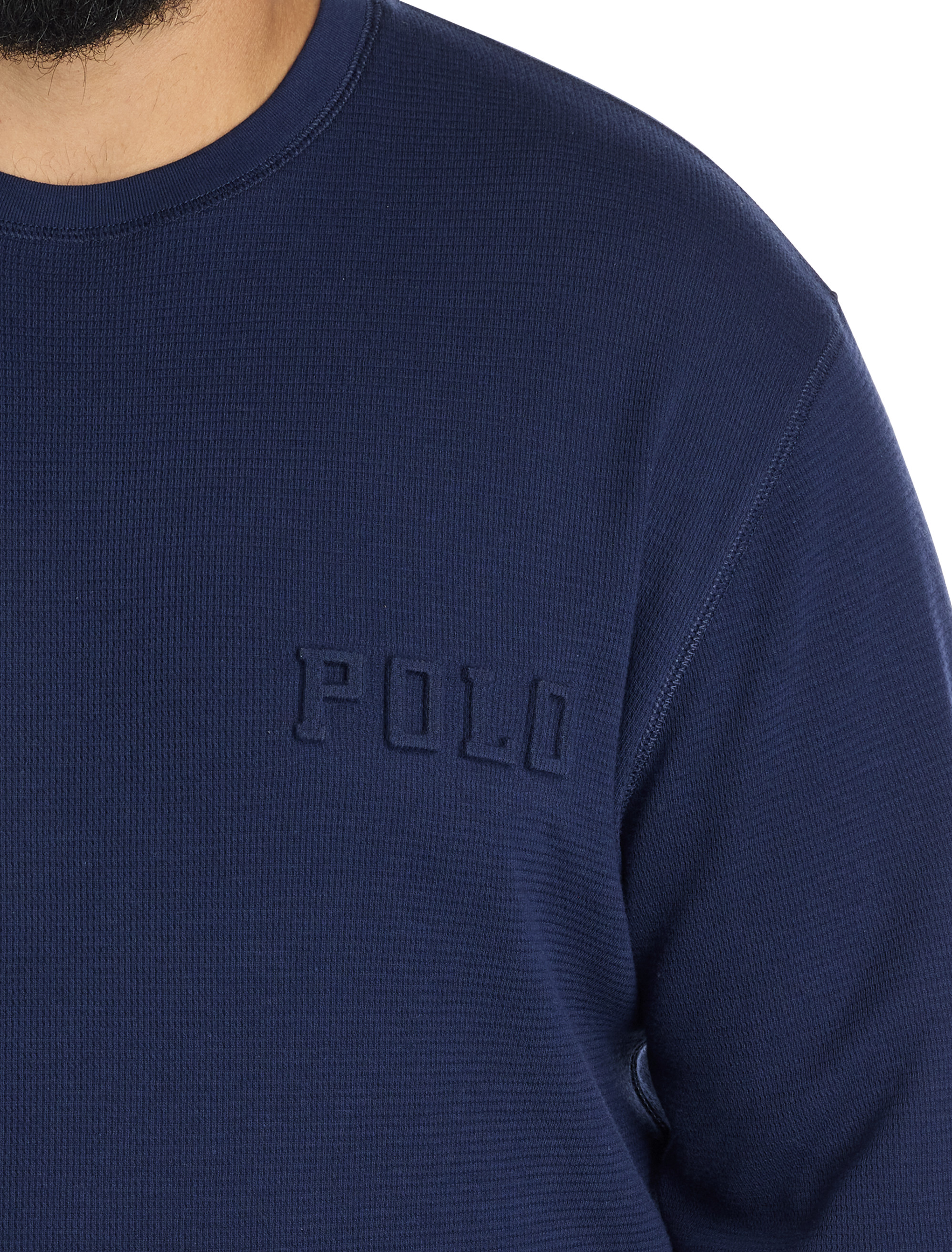 Waffle-Knit Lounge Shirt