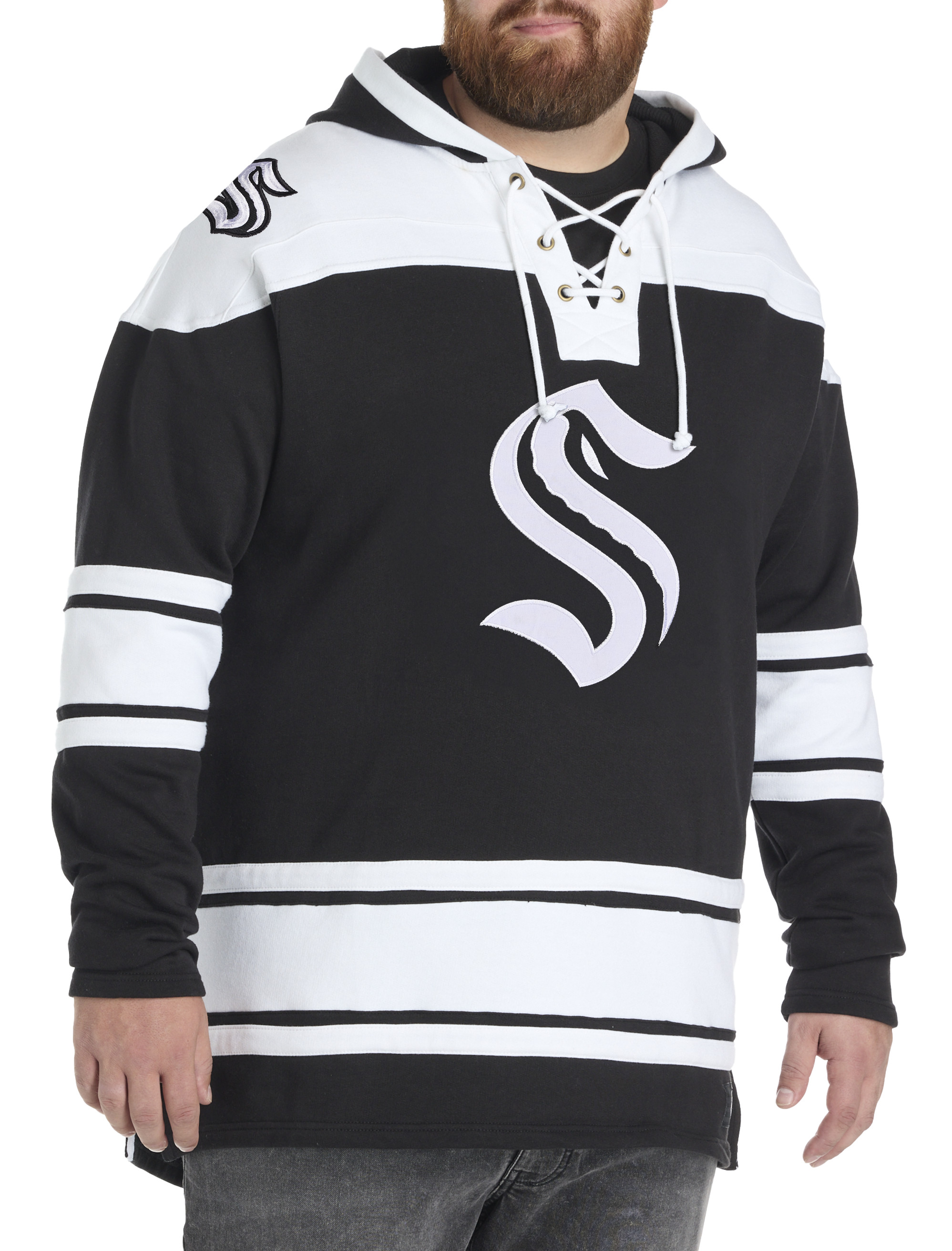 Big + Tall | NHL Lace-Up Jersey-Style Hoodie | DXL