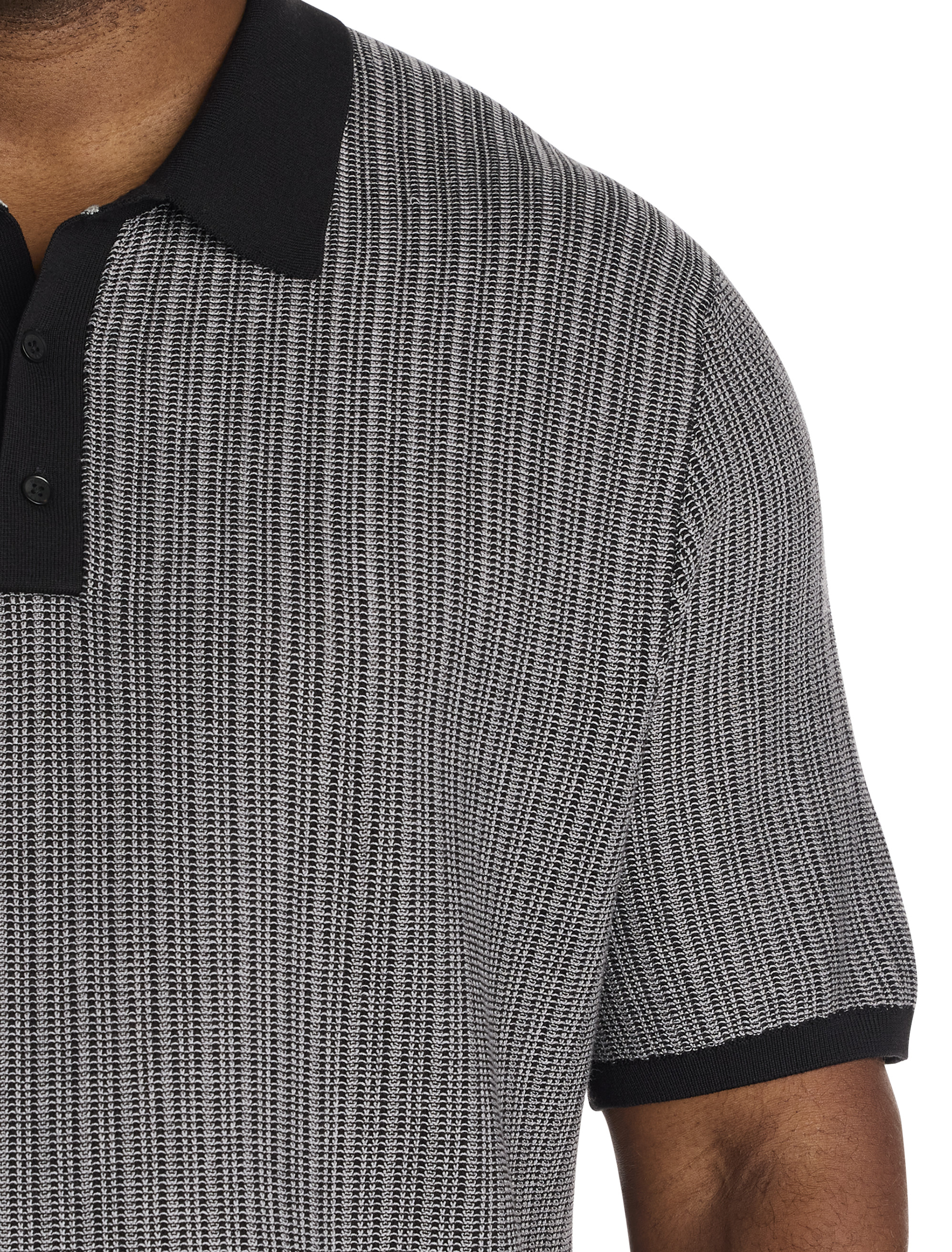 Geometric Jacquard Polo Shirt