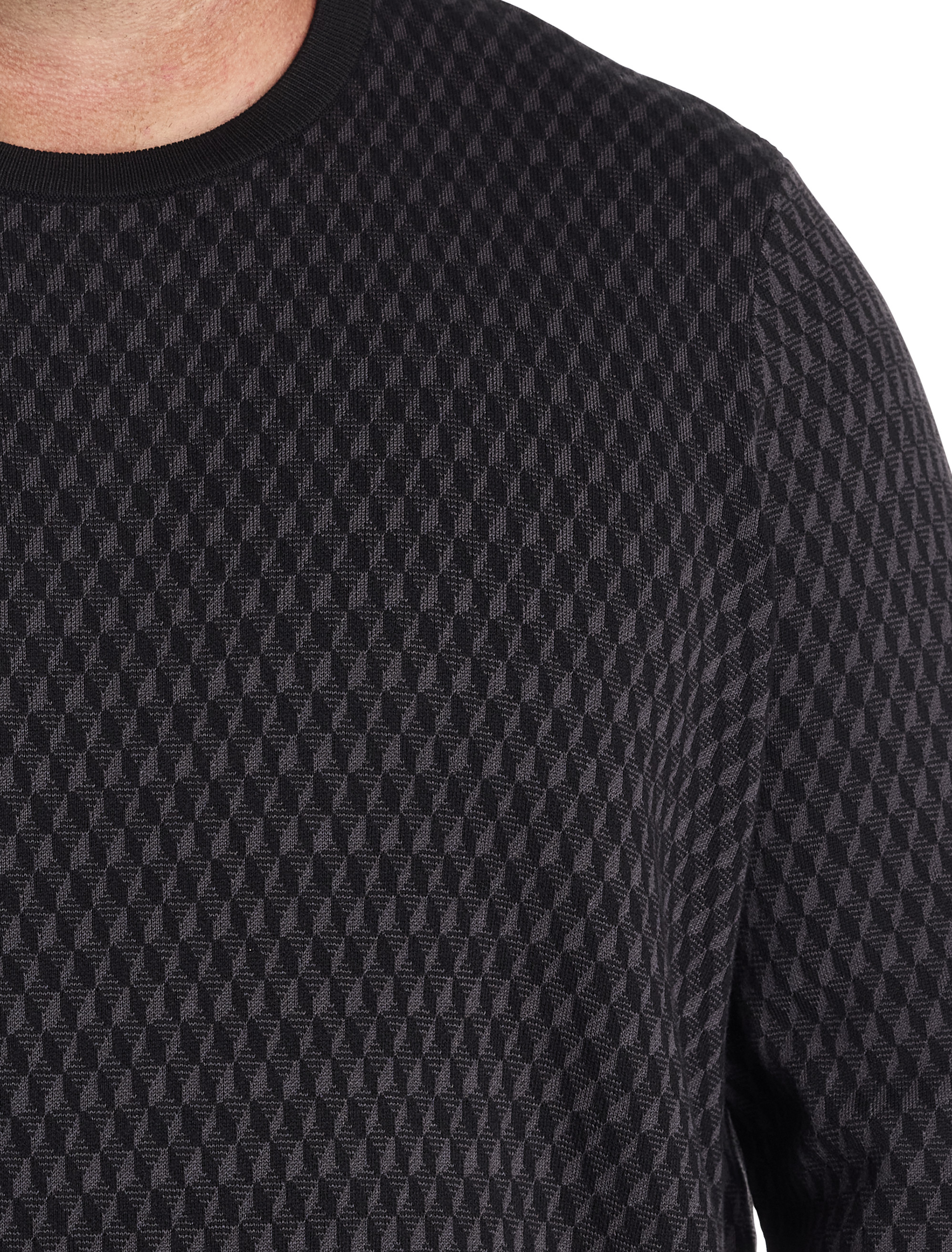 Textured Crewneck Sweater