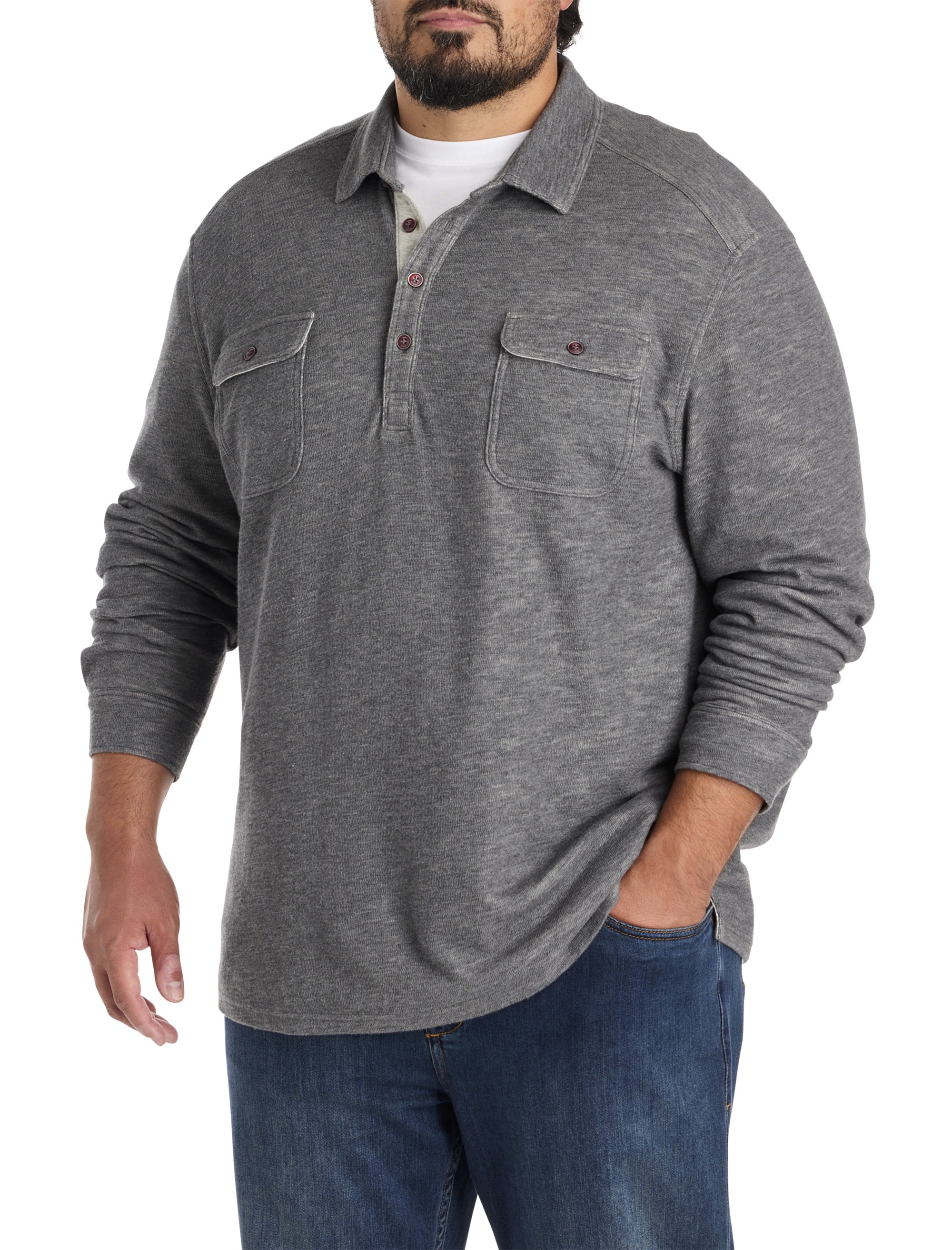 Long-Sleeve Polo Shirt