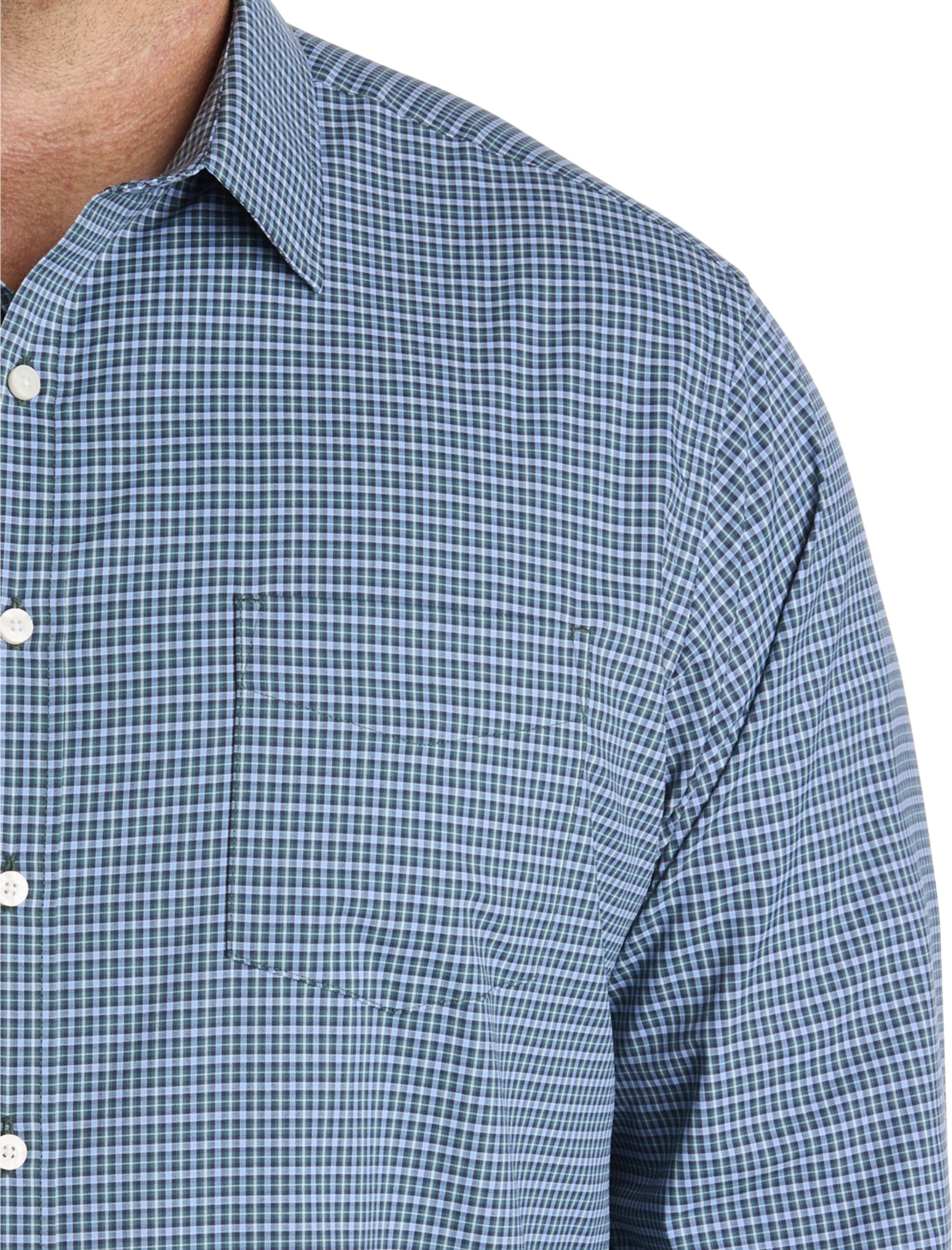 Delune Plaid Performance Sport Shirt - thumbnail 2