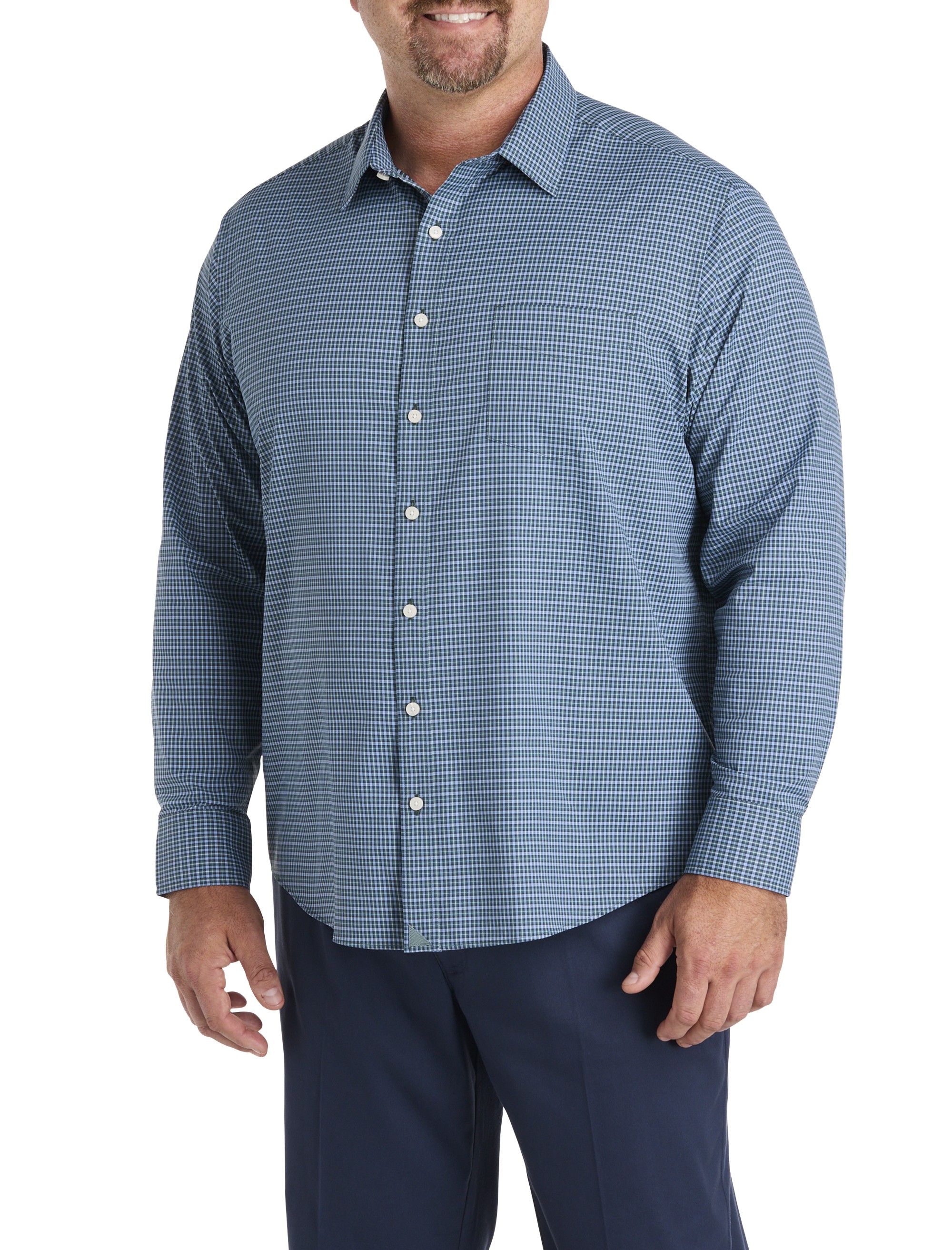 Delune Plaid Performance Sport Shirt