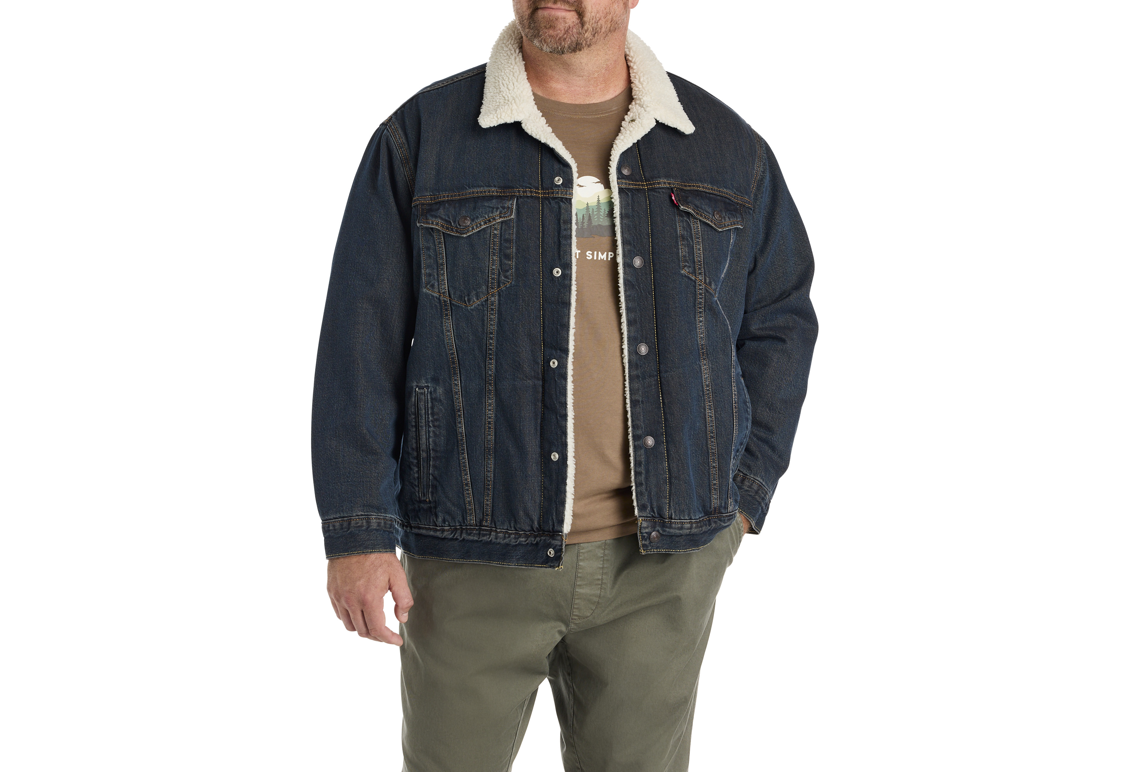 Faux Sherpa Trucker Jacket