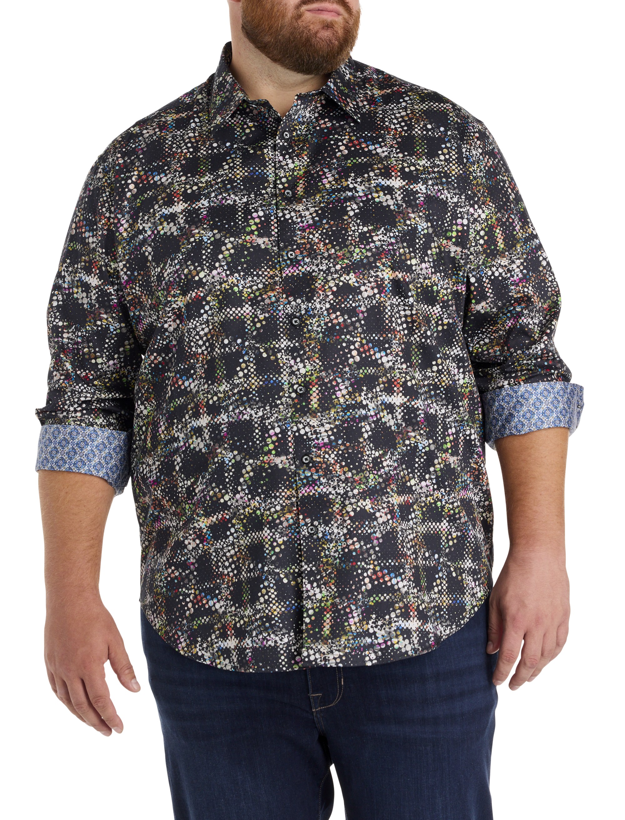 Grid Textured Sport Shirt