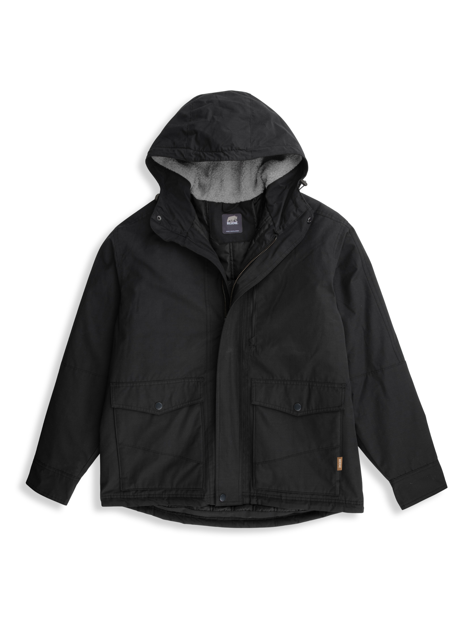 Big + Tall | Berne Highland Quilt-Lined Duck Hooded Active Jacket
