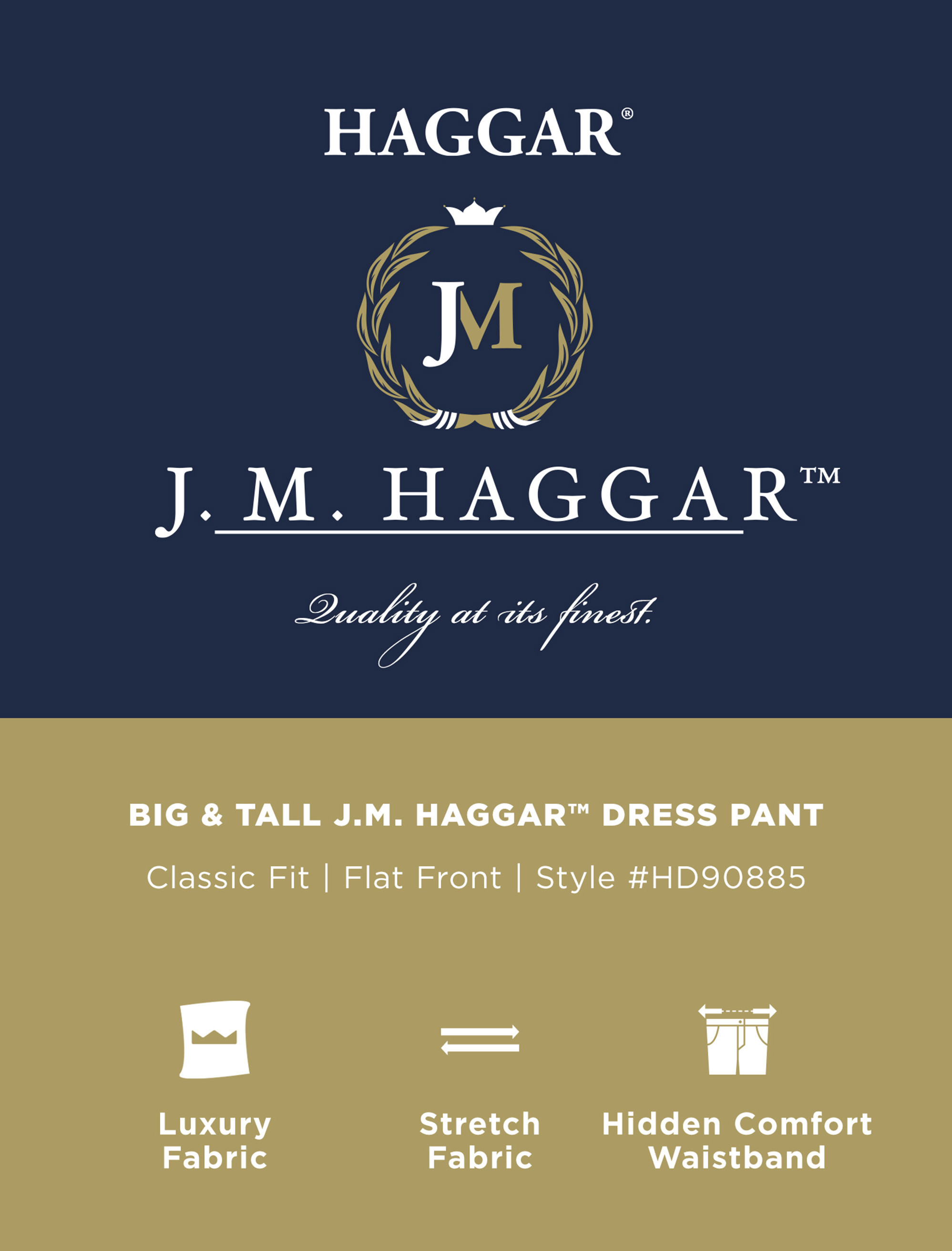 Premium Comfort Stretch Flat-Front Dress Pants