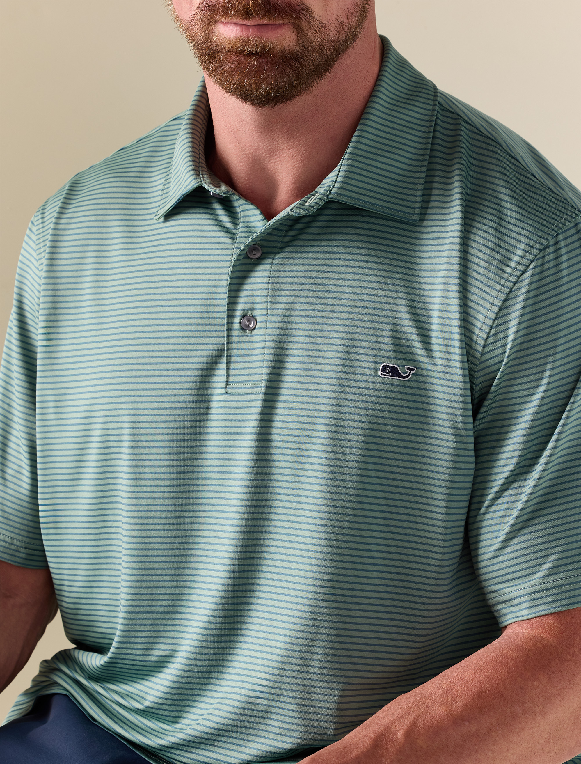 Striped Sankaty Performance Polo Shirt