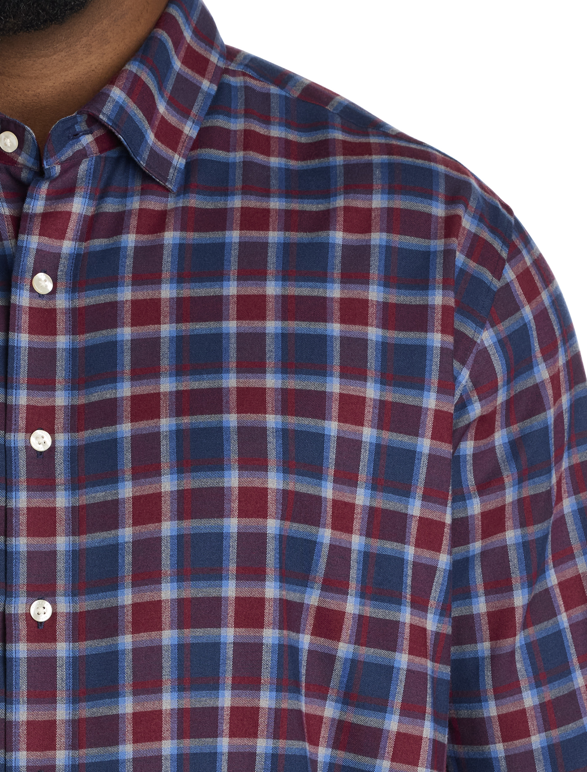 Plaid Tech Twill Sport Shirt
