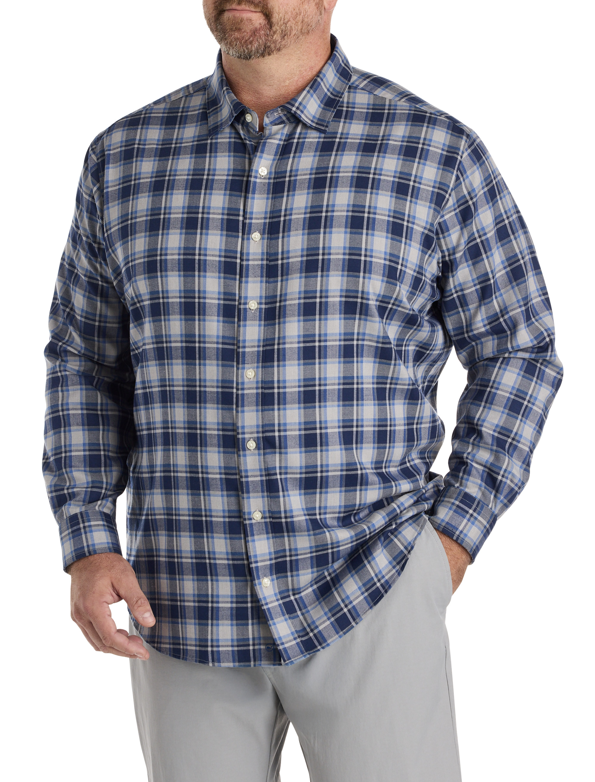 Plaid Tech Twill Sport Shirt