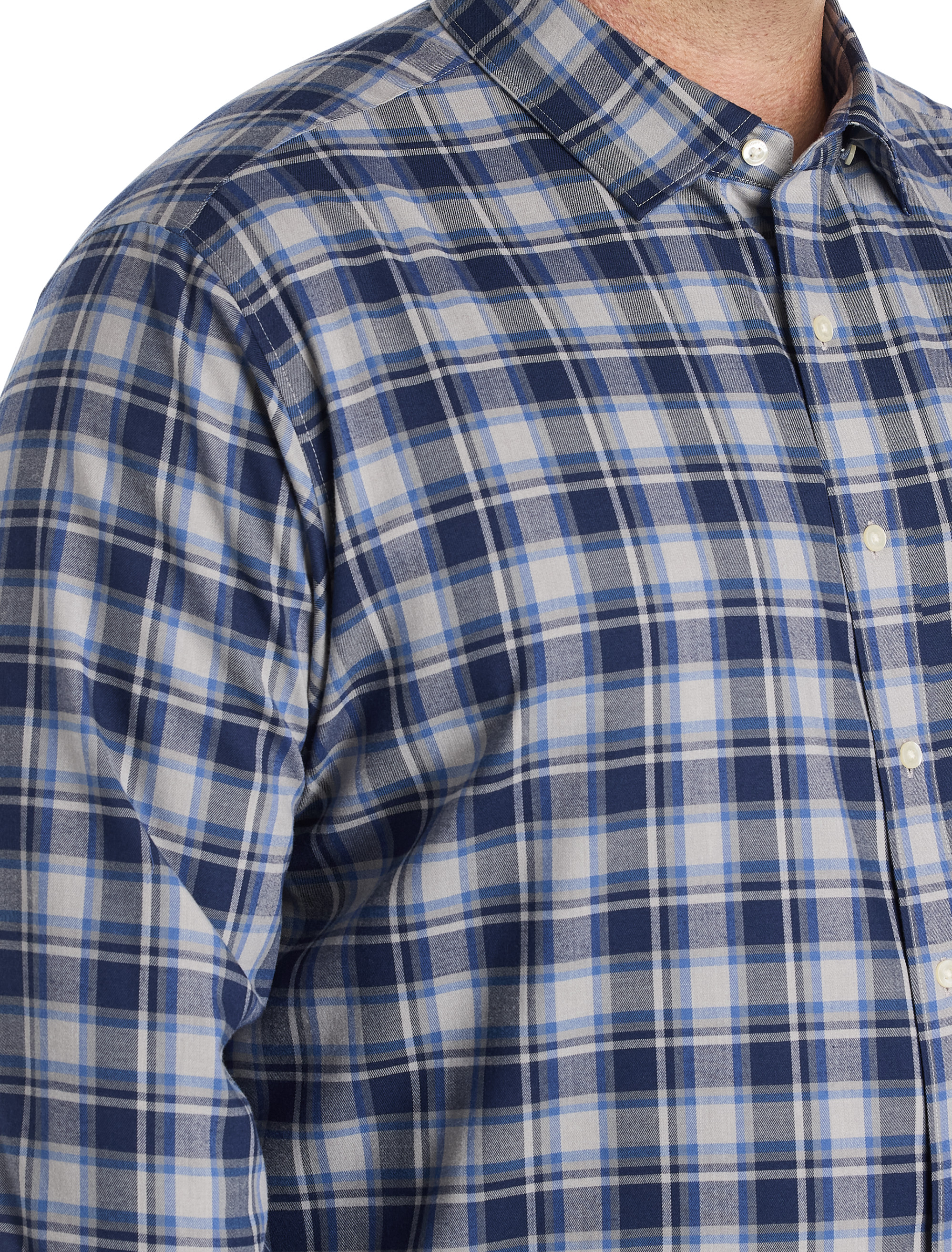 Plaid Tech Twill Sport Shirt
