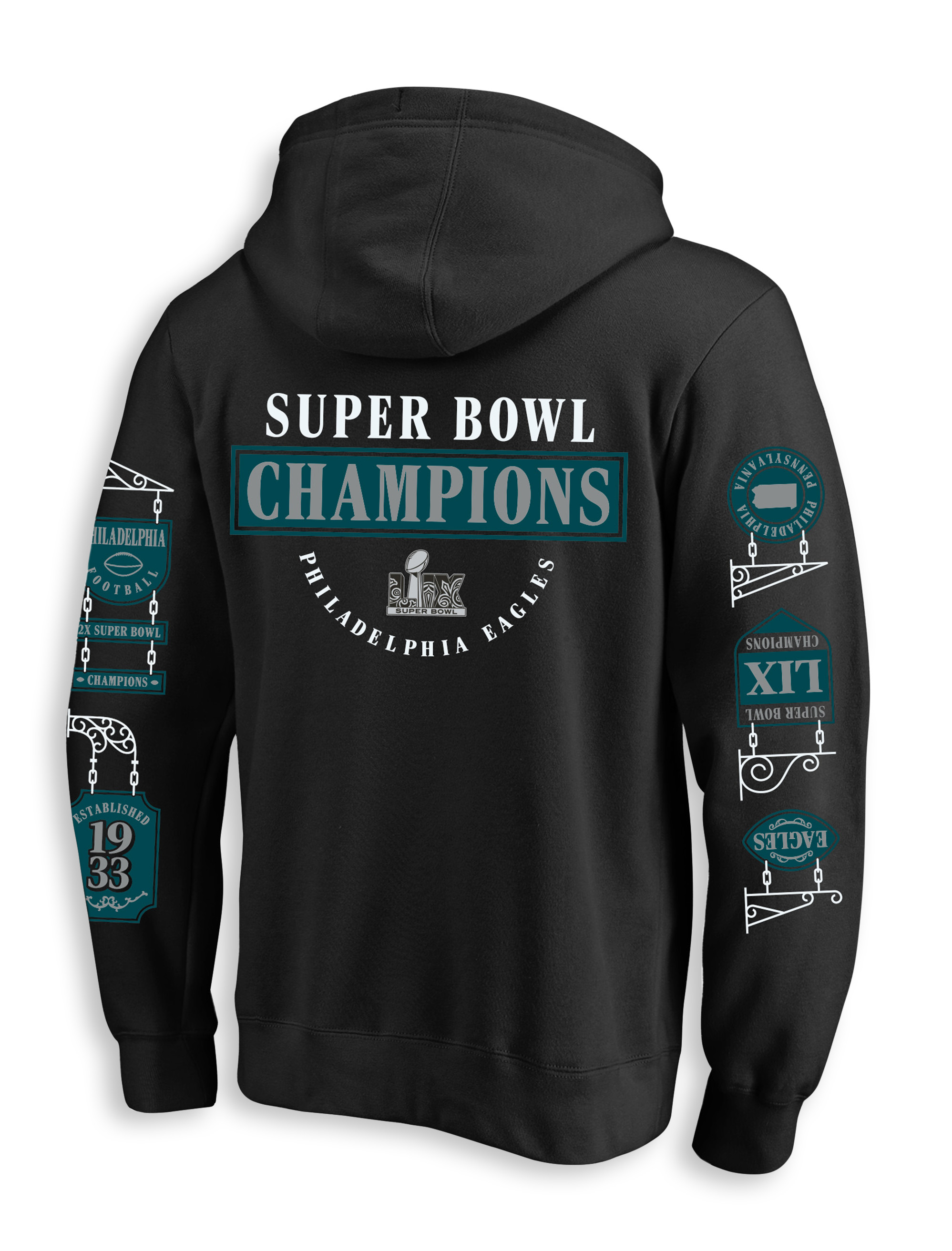 Big + Tall | NFL 2025 Philadelphia Eagles Championship Hoodie | DXL