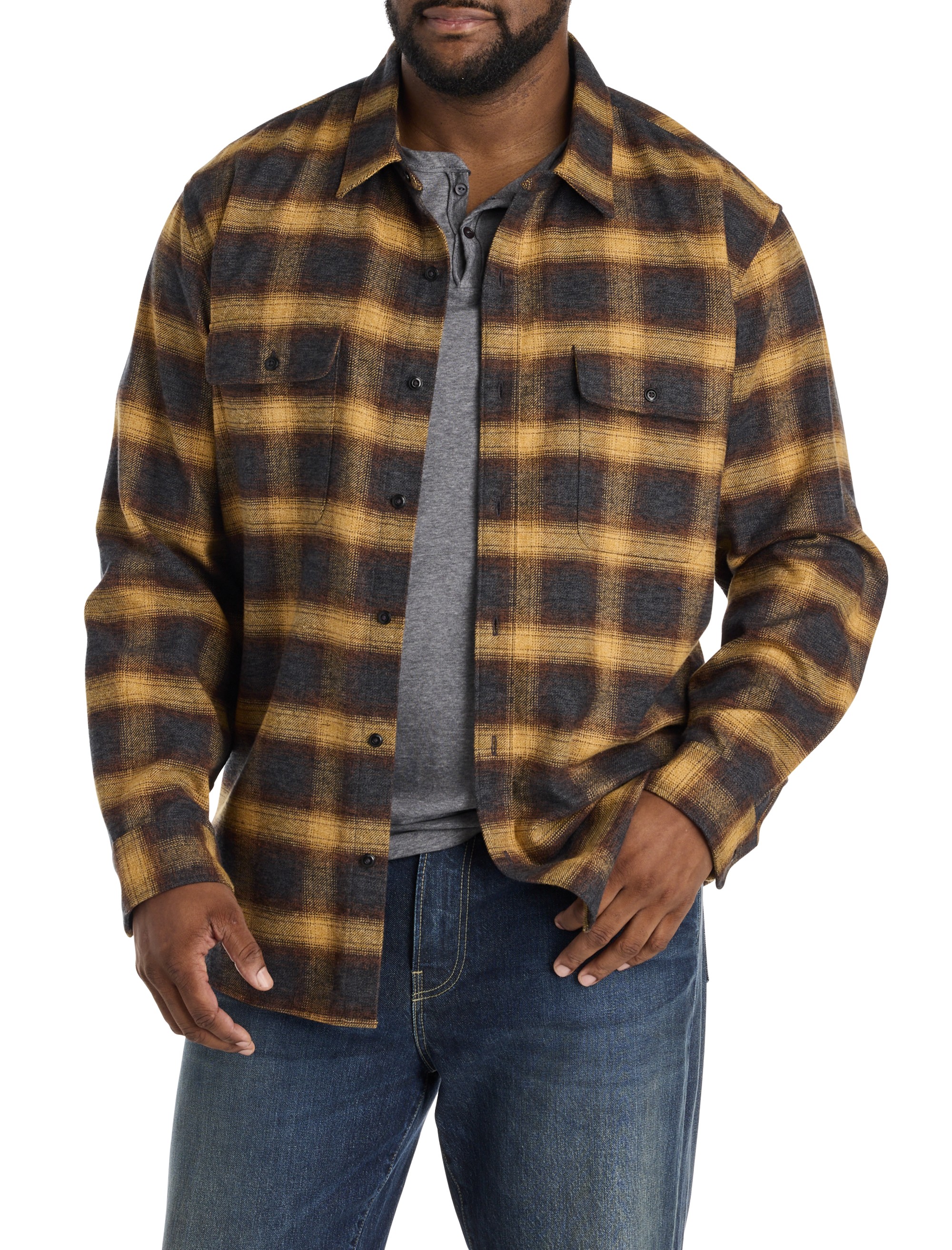 Plaid Cloud Soft Flannel Sport Shirt - thumbnail 2