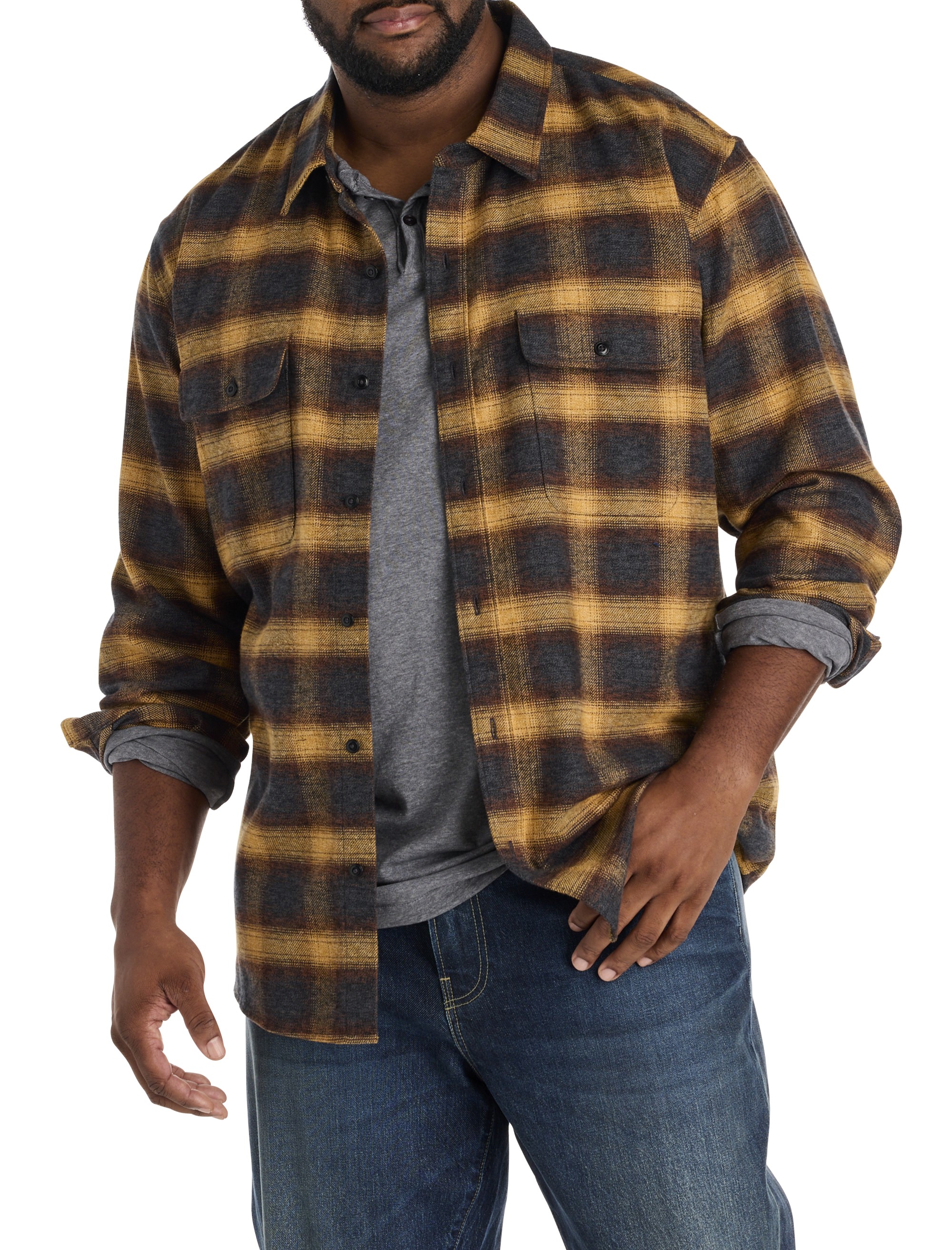 Plaid Cloud Soft Flannel Sport Shirt