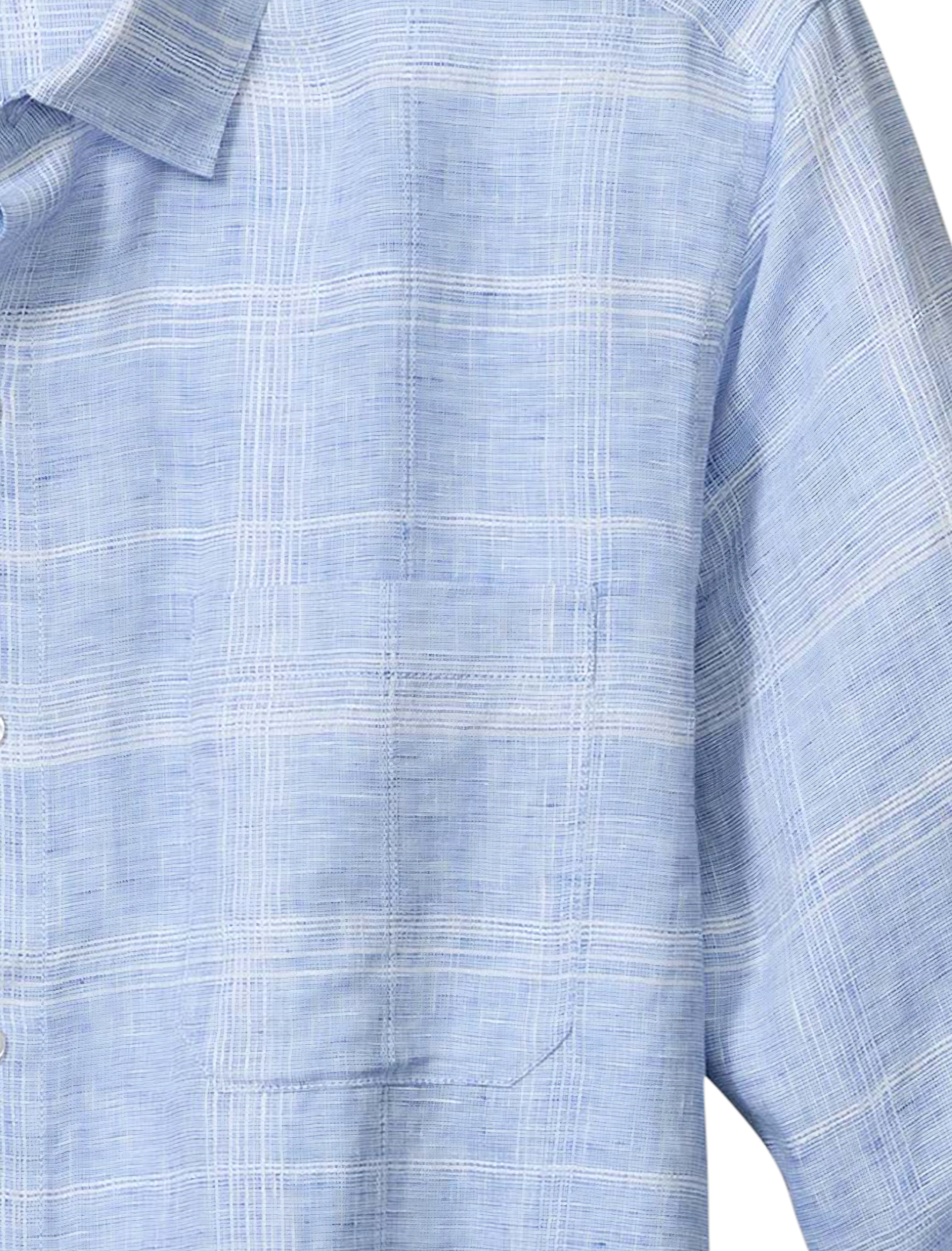 Paradisio Plaid Linen Sport Shirt