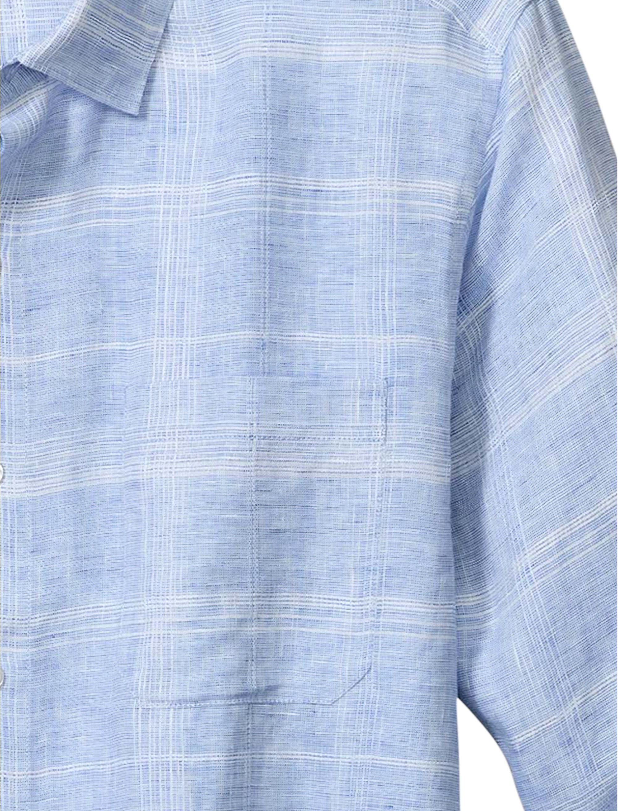 Paradisio Plaid Linen Sport Shirt - thumbnail 2