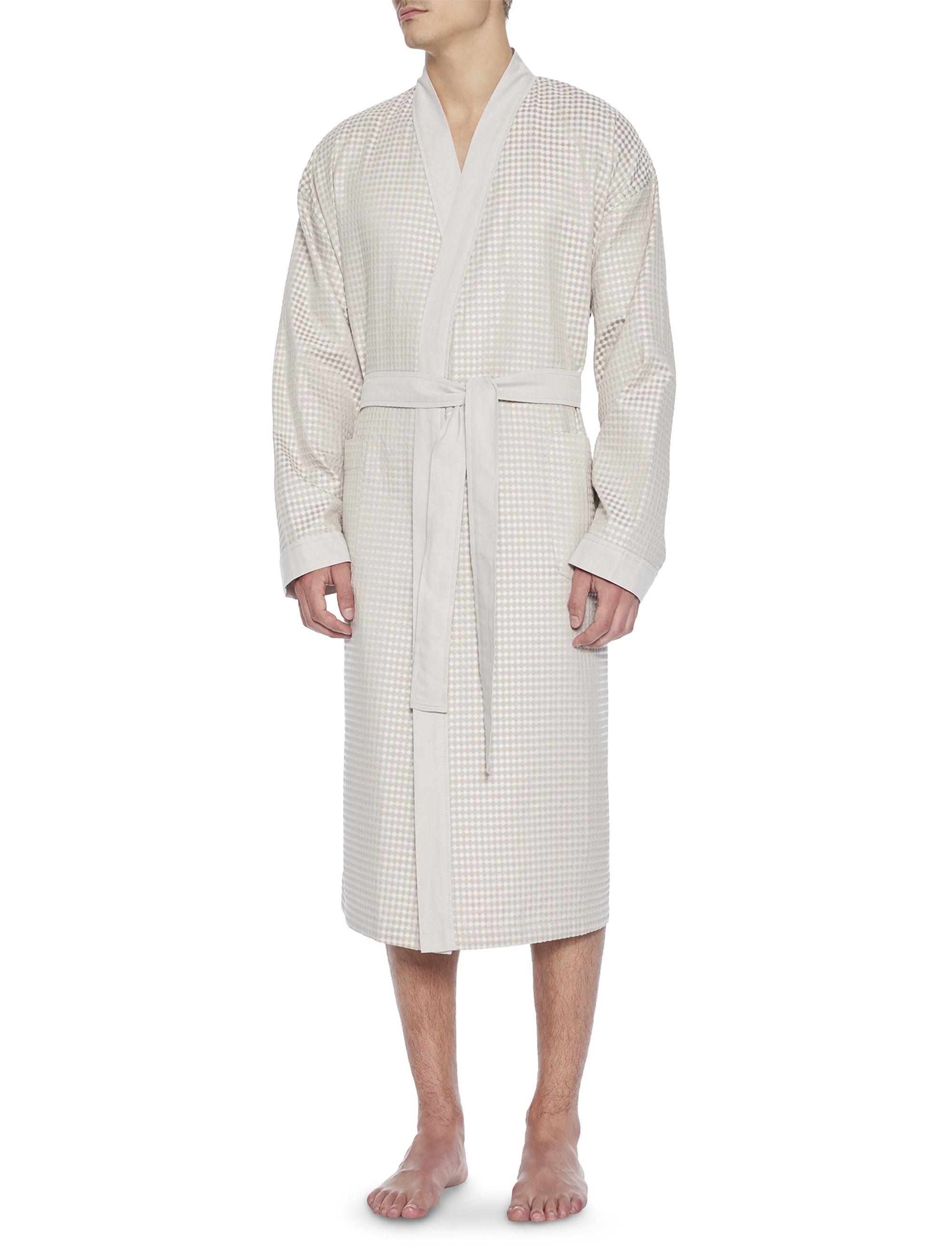 La Paz Waffle-Knit Kimono Robe
