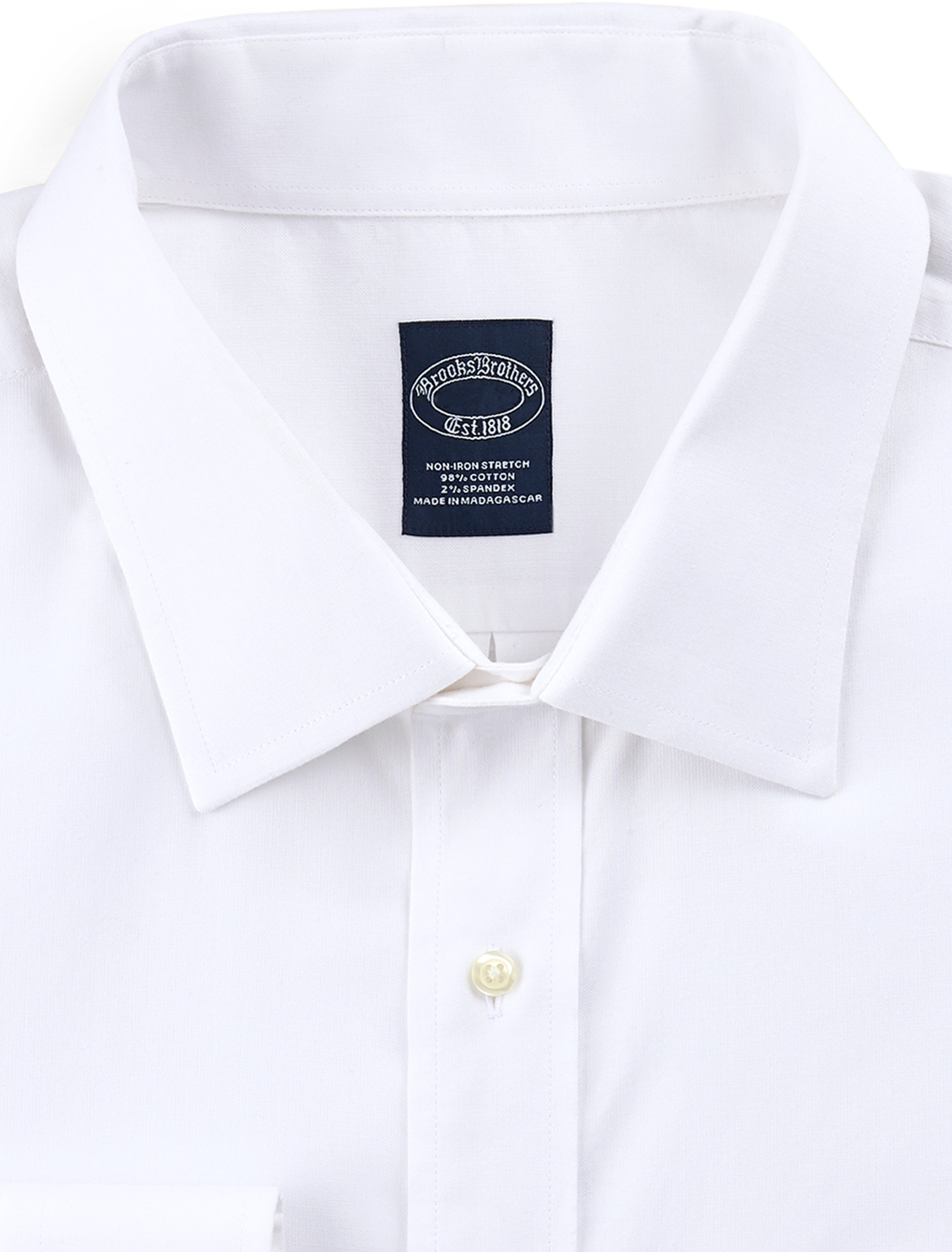 Big + Tall | Brooks Brothers Non-Iron Pinpoint Stretch Dress Shirt | DXL